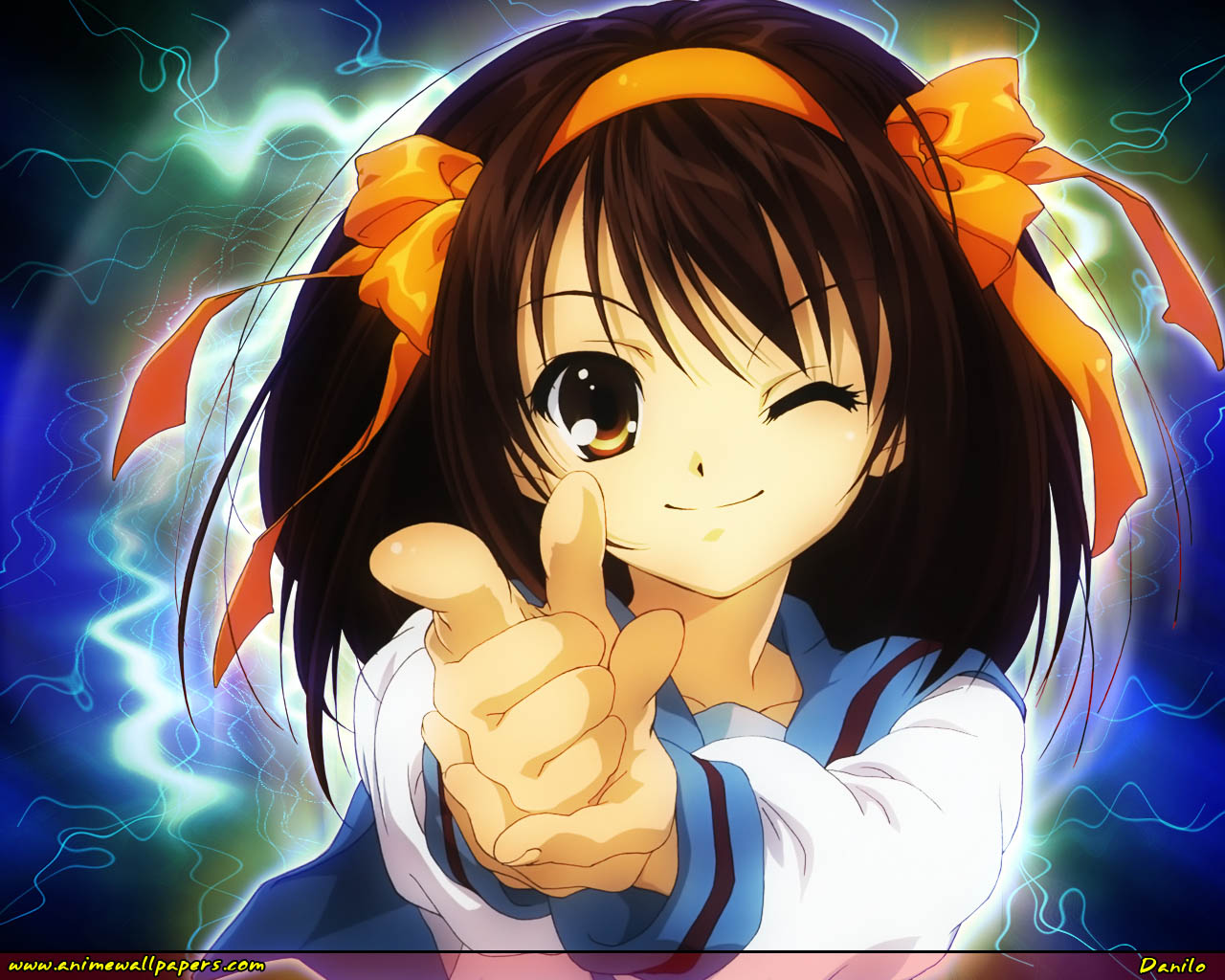 Laden Sie das Suzumiya Haruhi No Yūutsu, Haruhi Suzumiya, Animes-Bild kostenlos auf Ihren PC-Desktop herunter