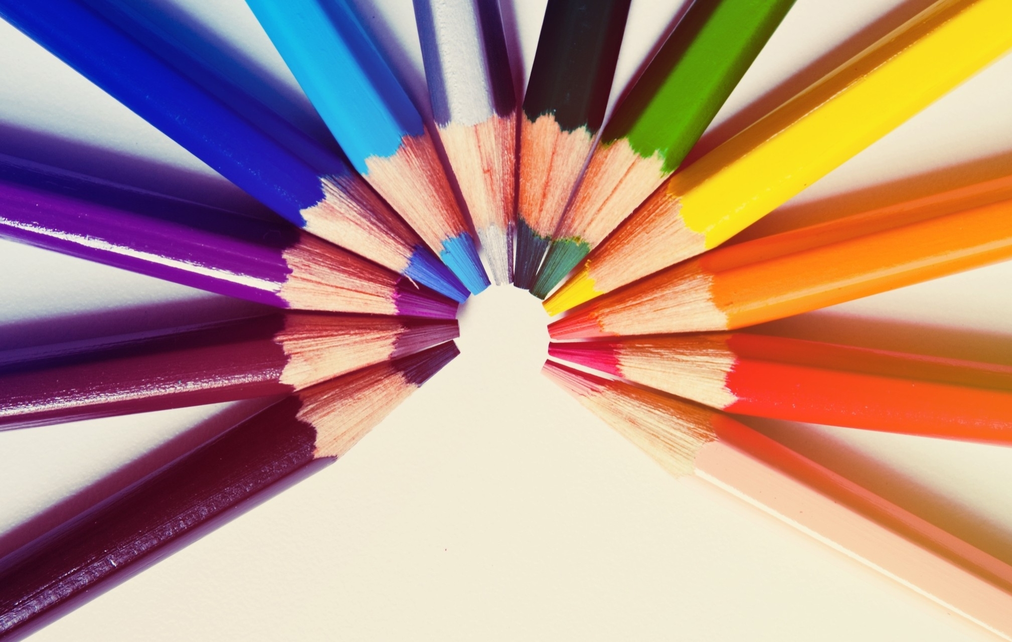 rainbow, miscellanea, miscellaneous, colored pencils, iridescent, rod, colour pencils, semicircle, kernel
