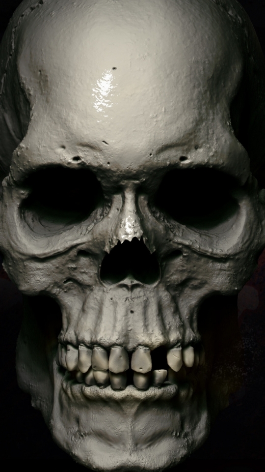 Download mobile wallpaper Dark, Skull for free.