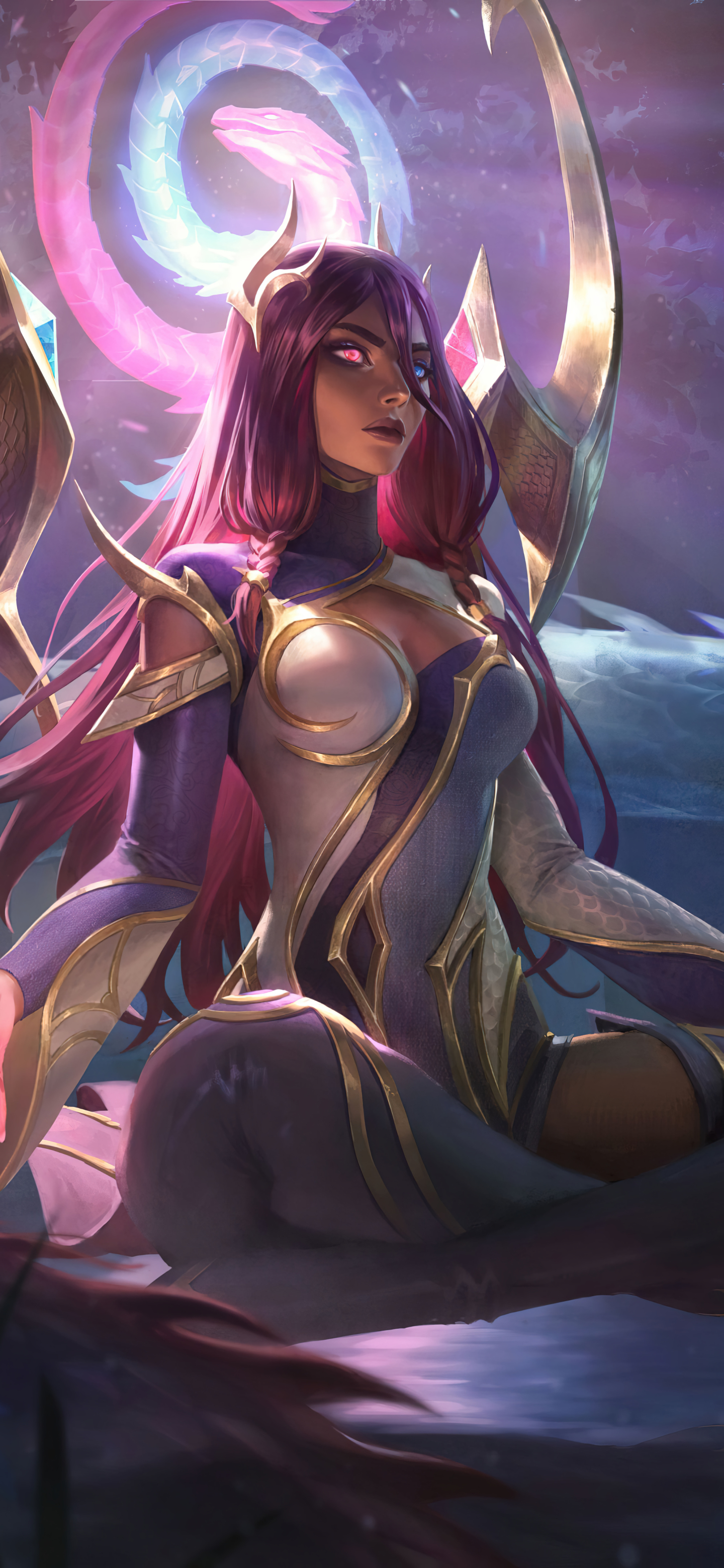 Download mobile wallpaper League Of Legends, Video Game, Karma (League Of Legends) for free.
