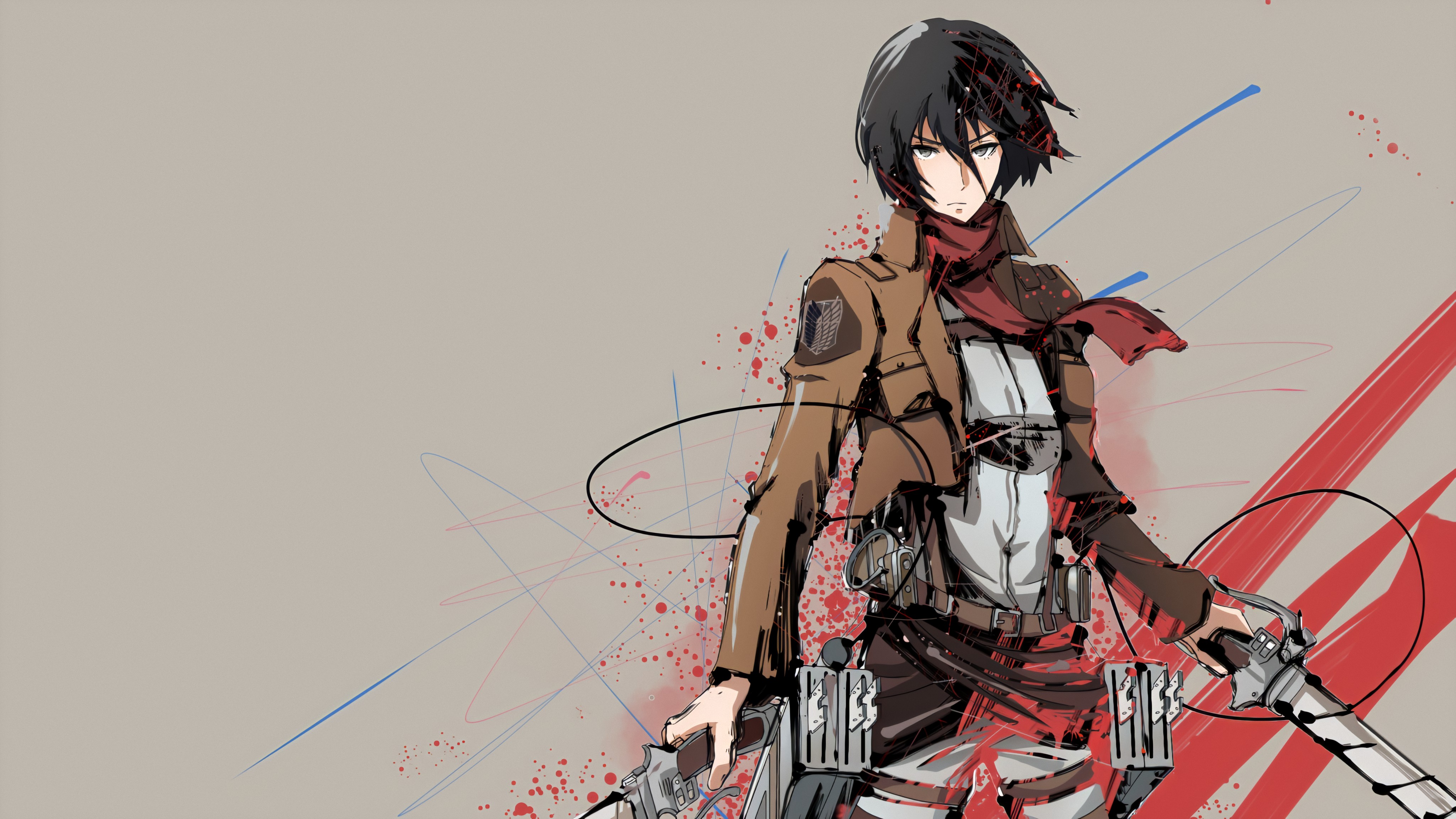 Laden Sie das Animes, Mikasa Ackermann, Attack On Titan-Bild kostenlos auf Ihren PC-Desktop herunter