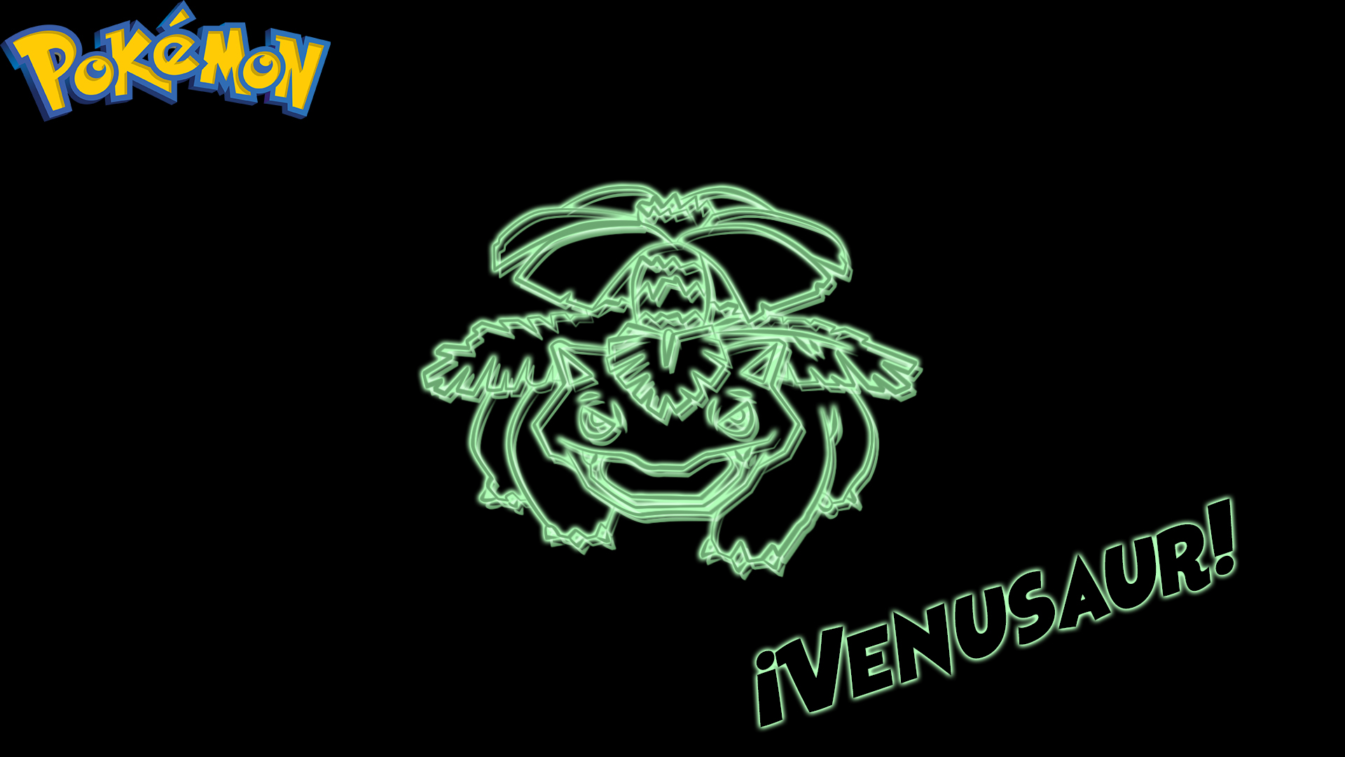 Download mobile wallpaper Neon, Pokémon, Video Game, Venusaur (Pokémon) for free.