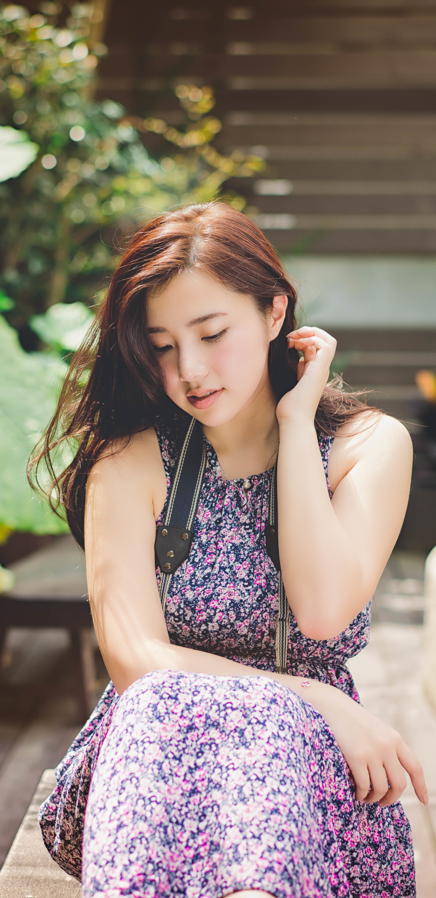 Download mobile wallpaper Dress, Model, Women, Asian, Taiwanese, Chén Sīyǐng for free.