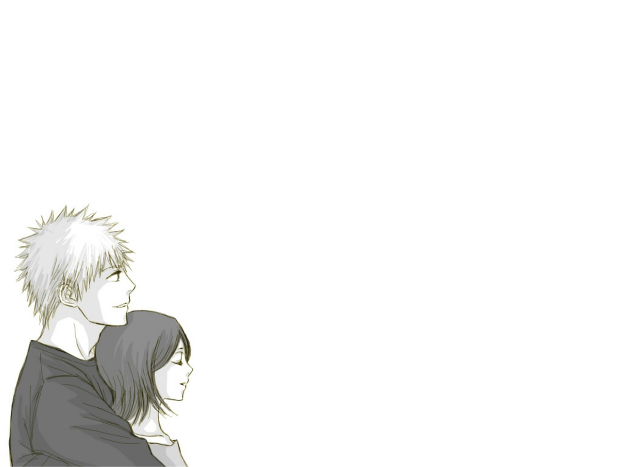 Download mobile wallpaper Anime, Bleach, Rukia Kuchiki, Ichigo Kurosaki for free.