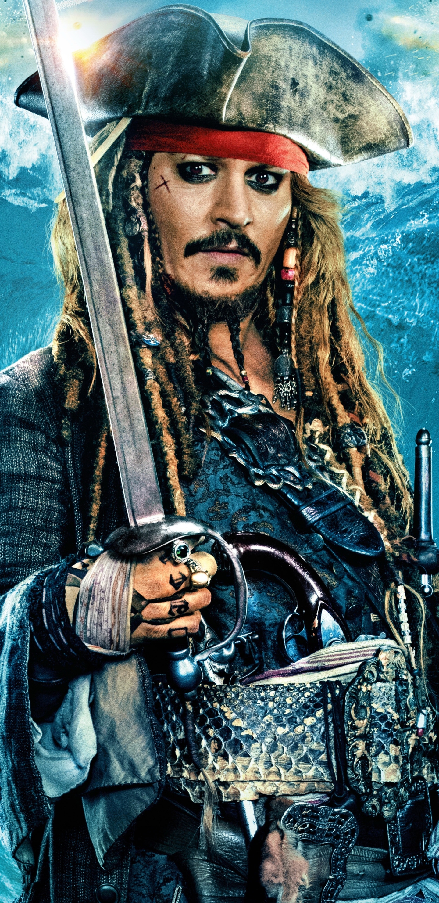 Téléchargez des papiers peints mobile Johnny Depp, Film, Jack Sparrow, Pirates Des Caraïbes : La Vengeance De Salazar gratuitement.