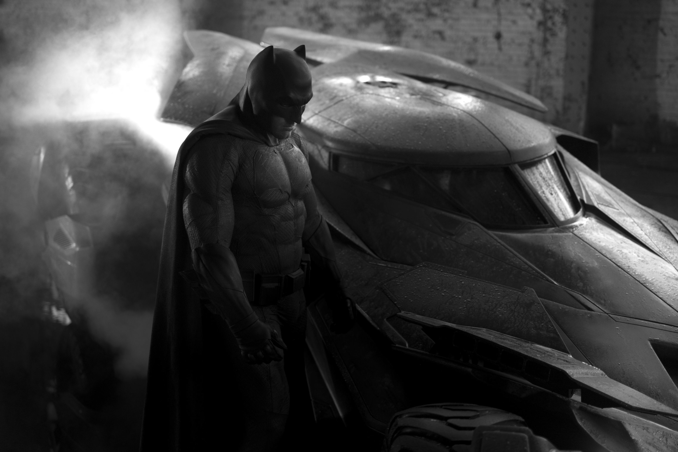 Скачать обои бесплатно Кино, Бэтмен, Супермен, Бэтмобиль, Бэтмен Против Супермена: На Заре Справедливости картинка на рабочий стол ПК