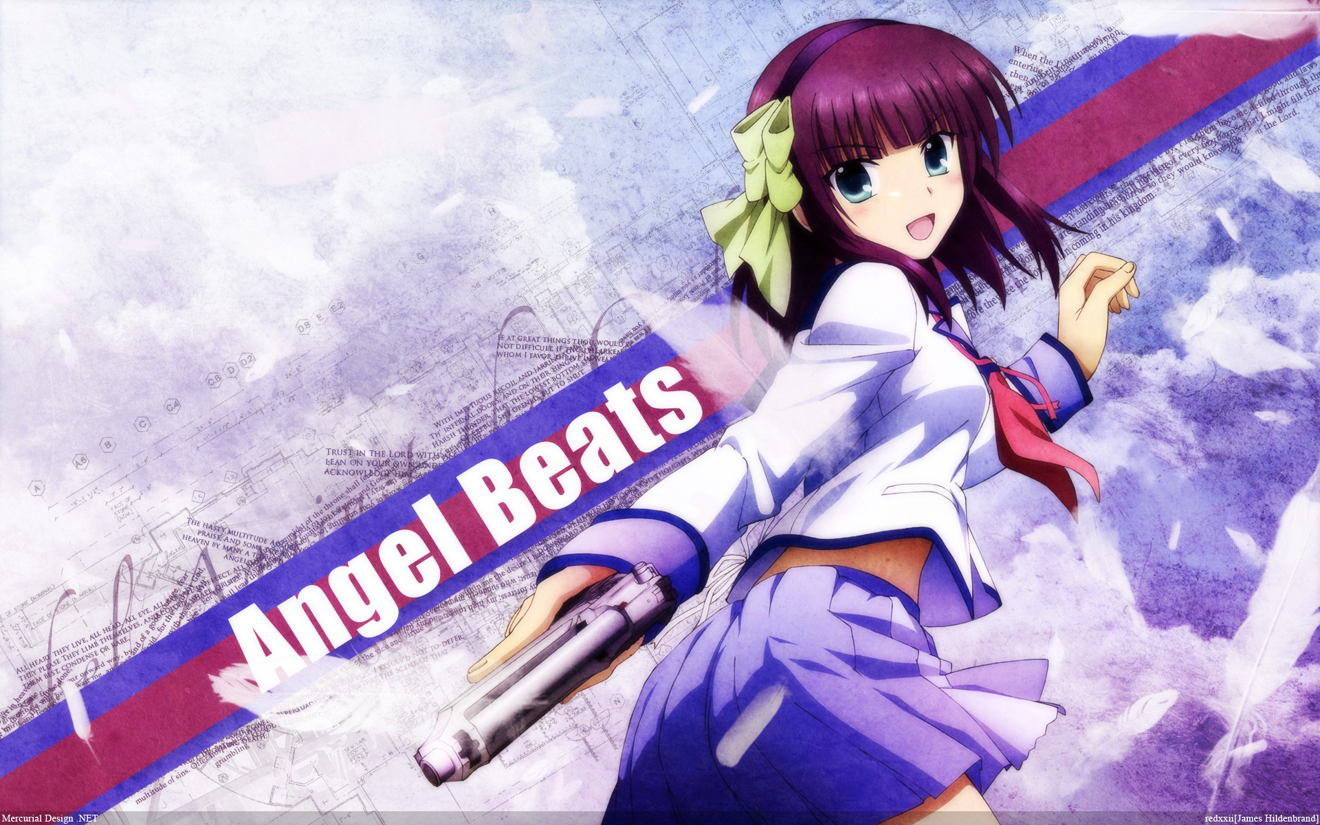Handy-Wallpaper Juri Nakamura, Angel Beats!, Animes kostenlos herunterladen.