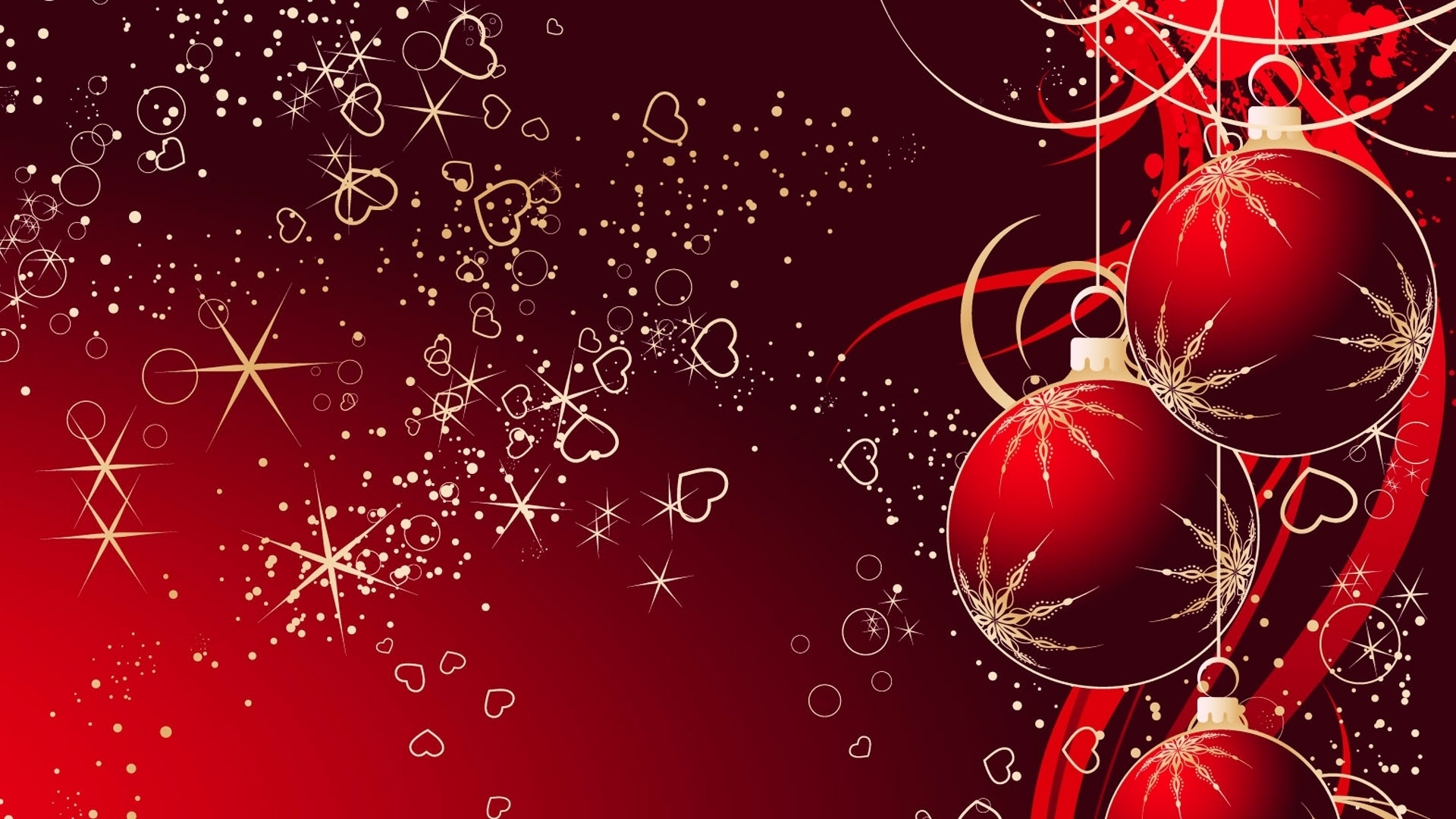 Скачать обои бесплатно Красный, Рождество, Сердце, Украшение, Праздничные картинка на рабочий стол ПК