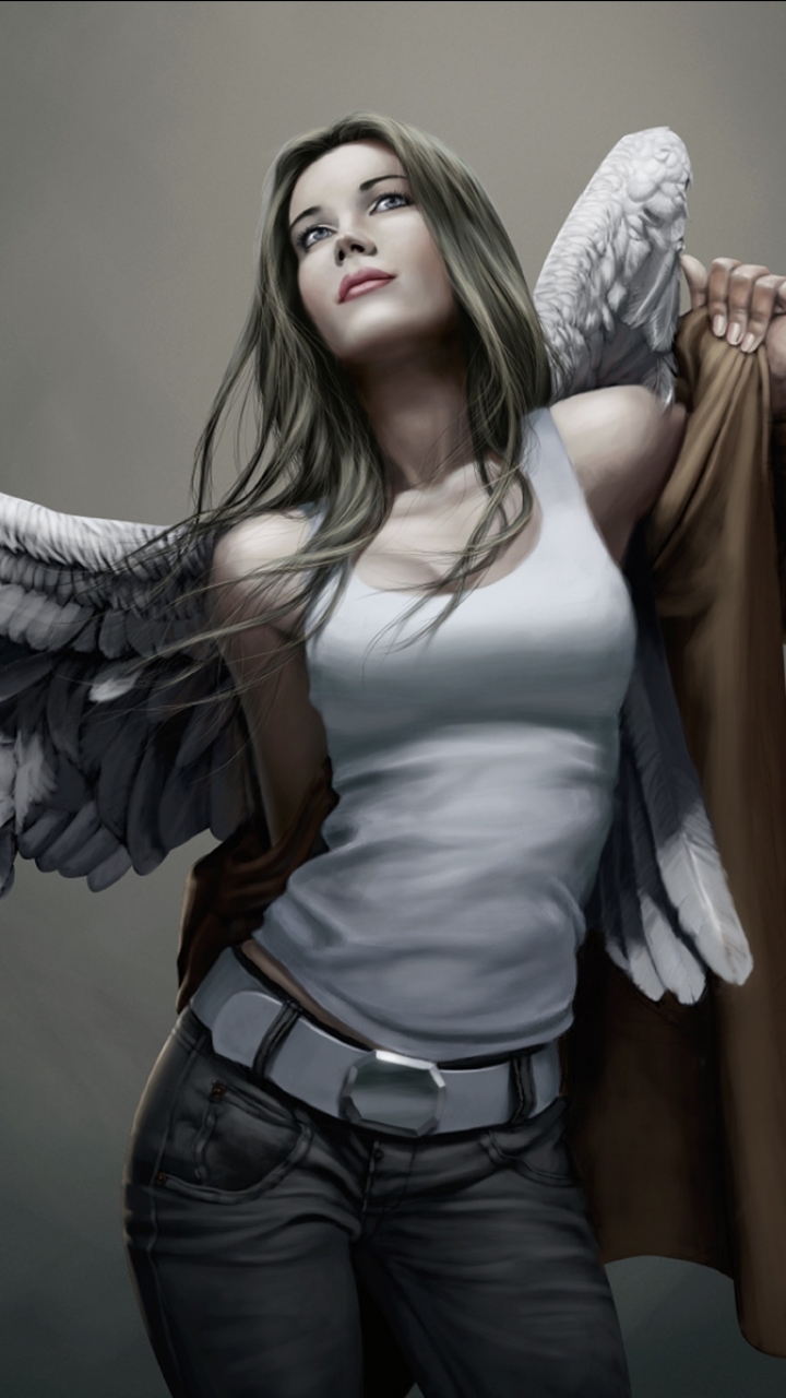 Download mobile wallpaper Fantasy, Wings, Angel for free.