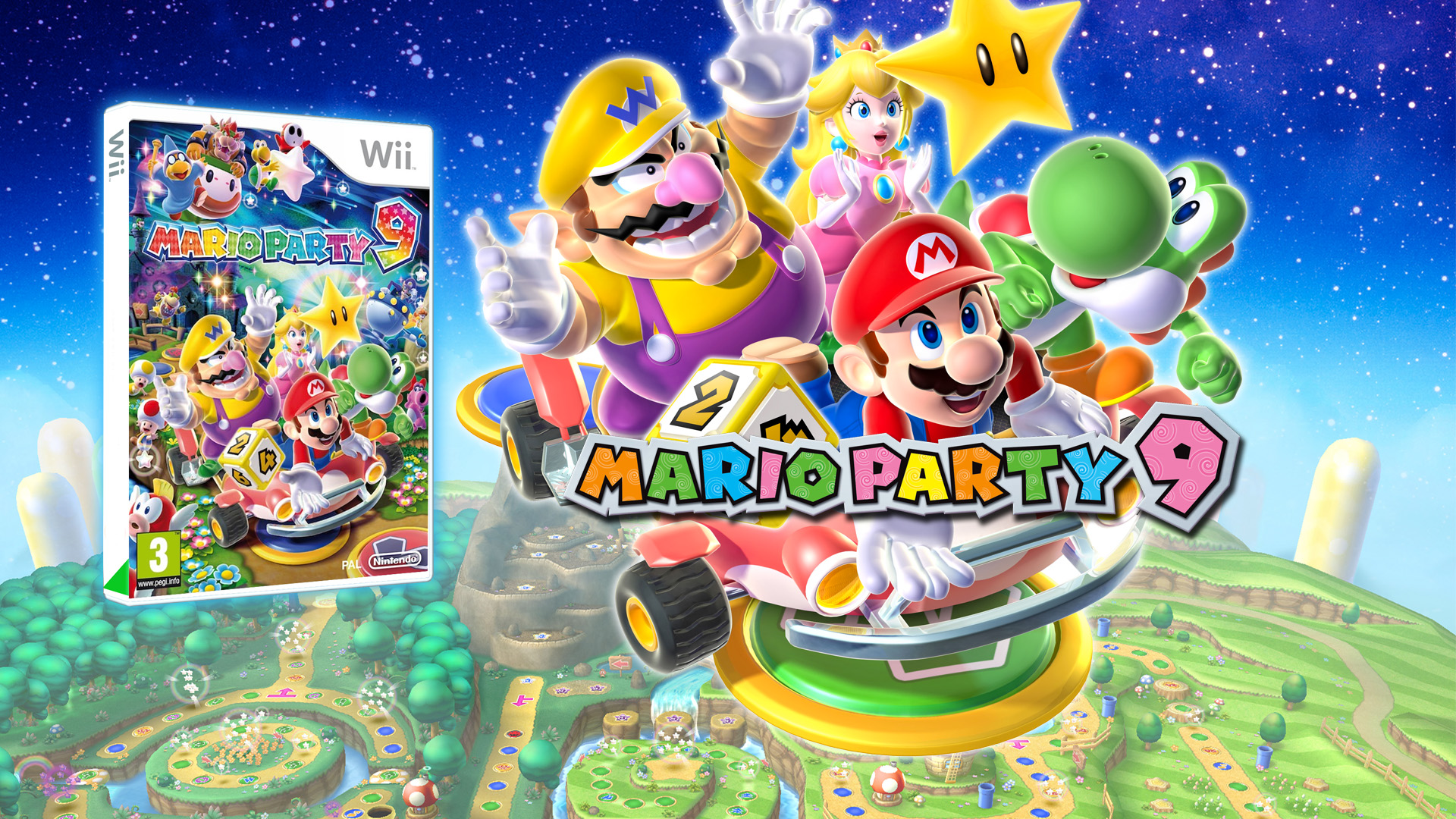 Die besten Mario Party 9-Hintergründe für den Telefonbildschirm