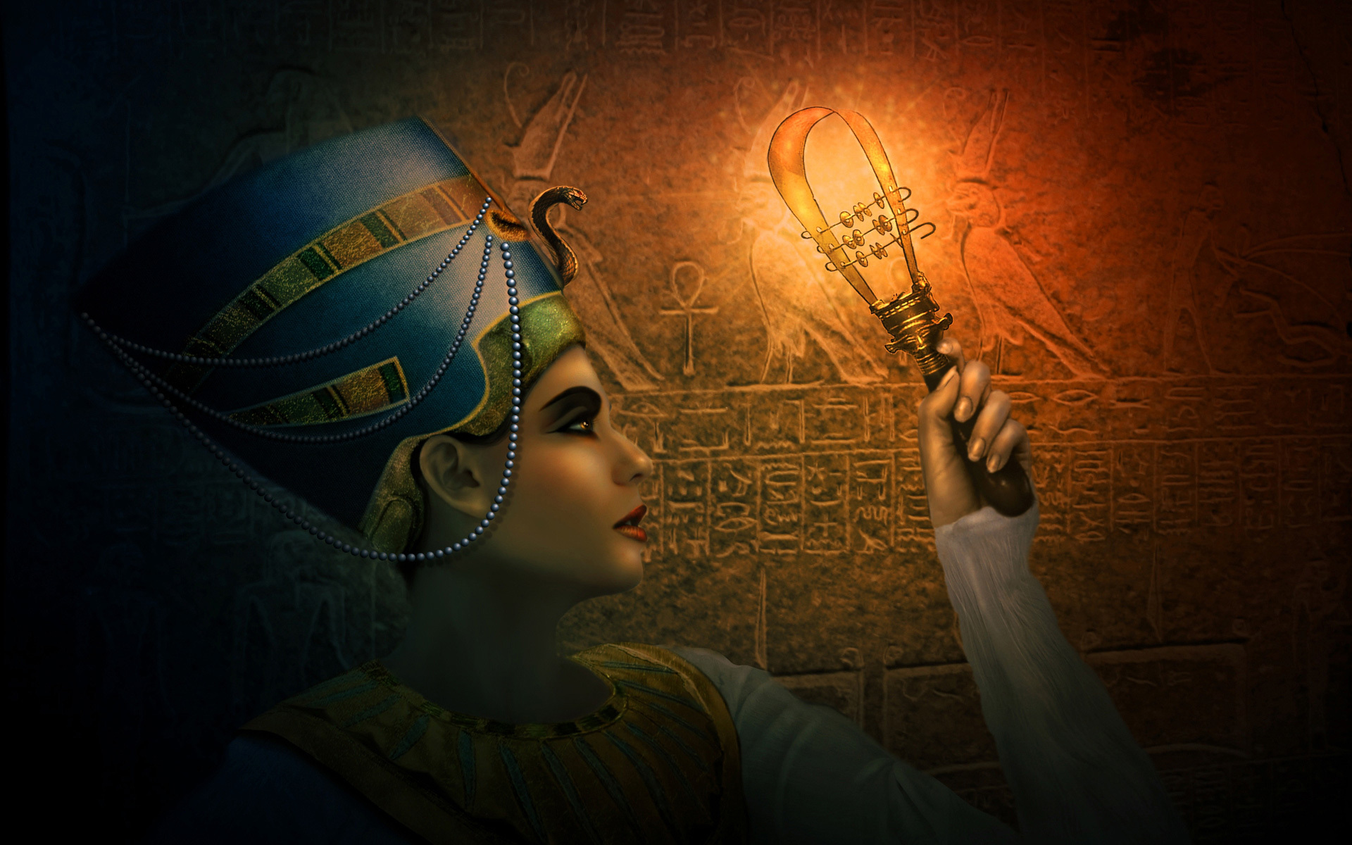 Скачать картинку Художественные, Египетский, Нефертити в телефон бесплатно.
