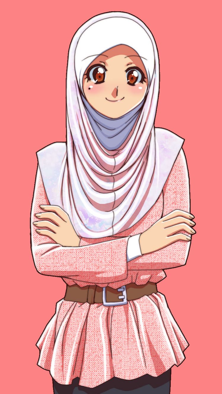 Download mobile wallpaper Anime, Girl, Hijab for free.
