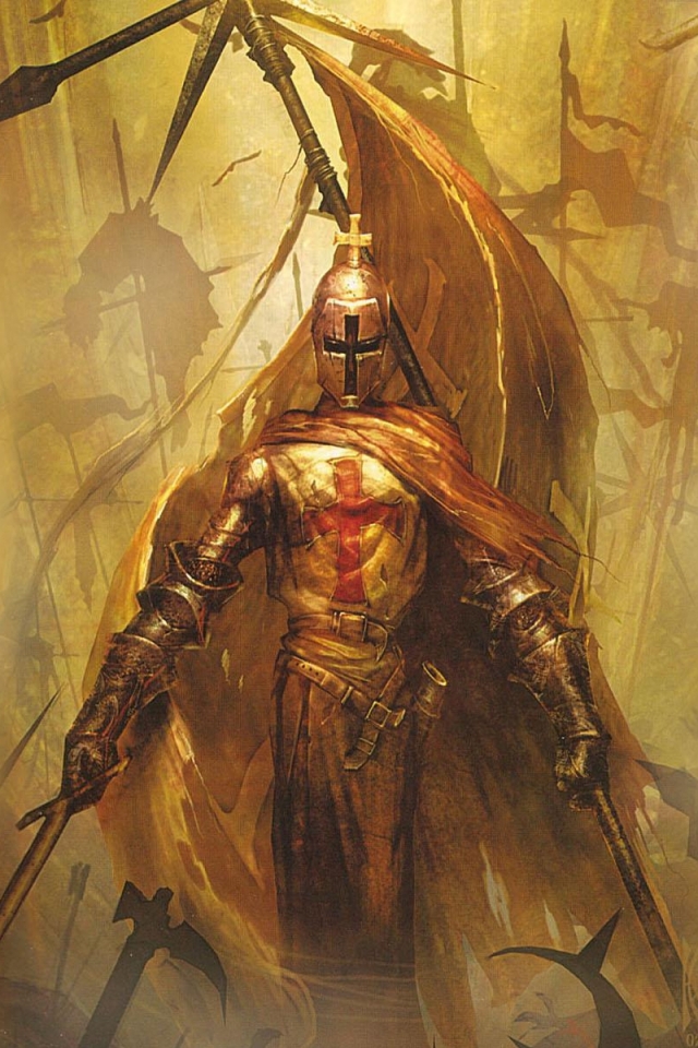 Download mobile wallpaper Fantasy, Warrior, Knight, Battle for free.