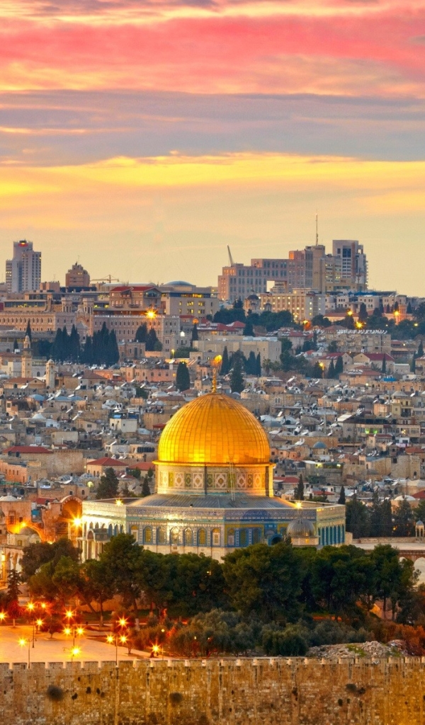 Download mobile wallpaper Architecture, City, Building, Dome, Jerusalem, Man Made for free.
