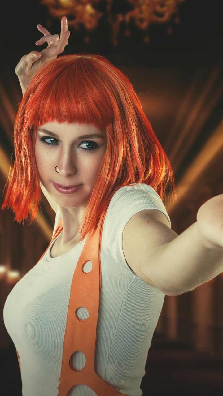 women, cosplay, leeloo (the fifth element), model, red hair, the fifth element