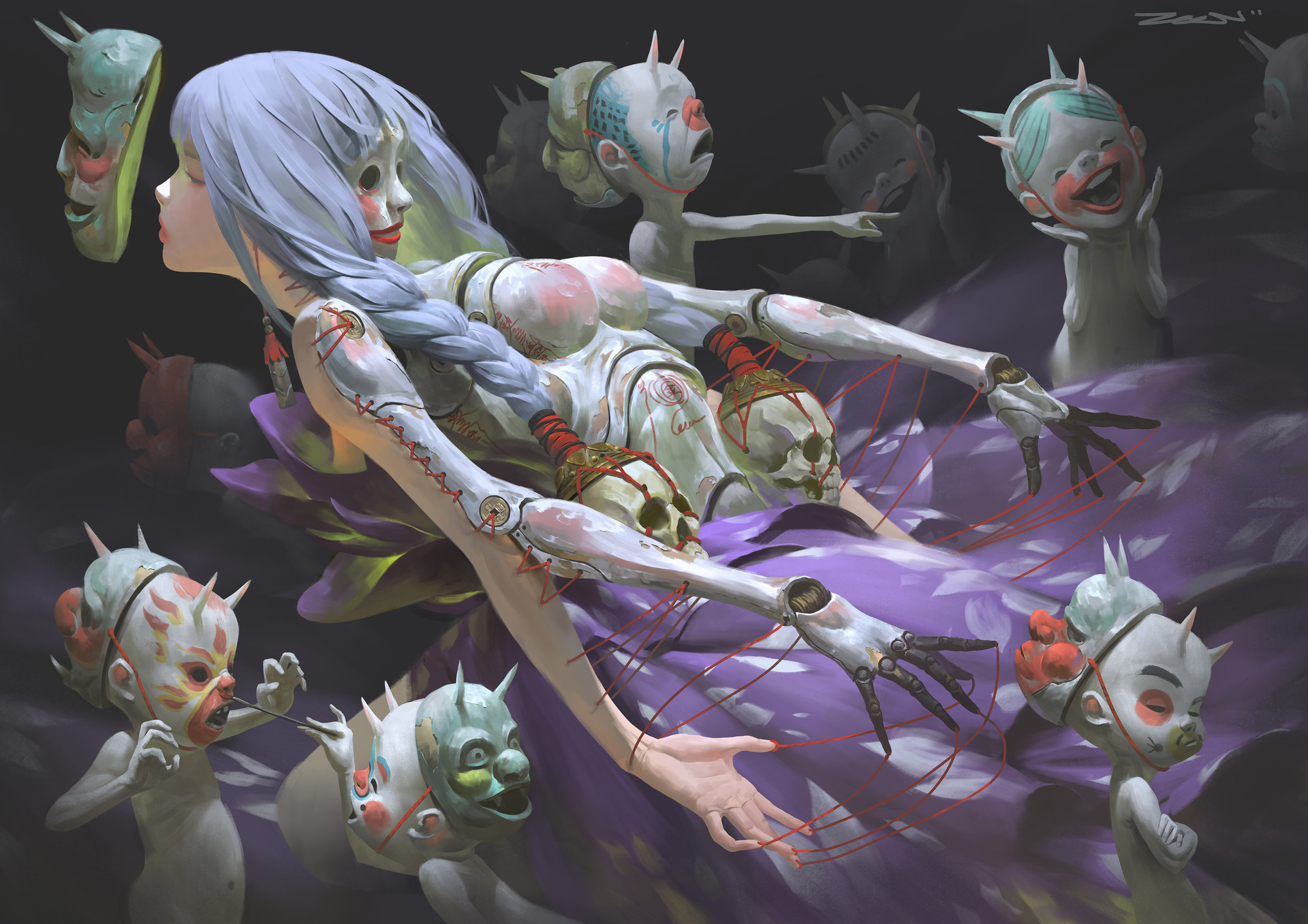 Download mobile wallpaper Fantasy, Demon, Ghost for free.