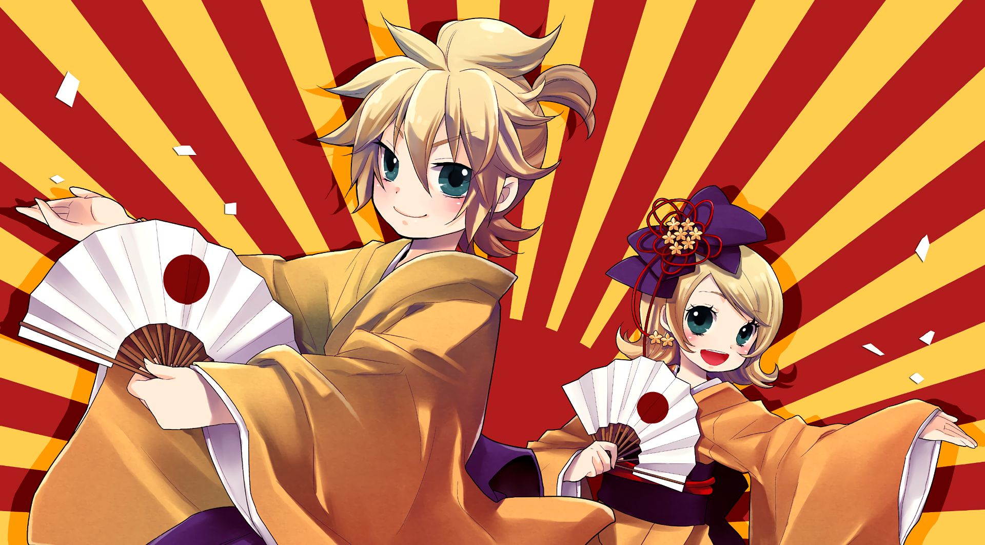 Baixe gratuitamente a imagem Anime, Vocaloid, Rin Kagamine, Len Kagamine na área de trabalho do seu PC