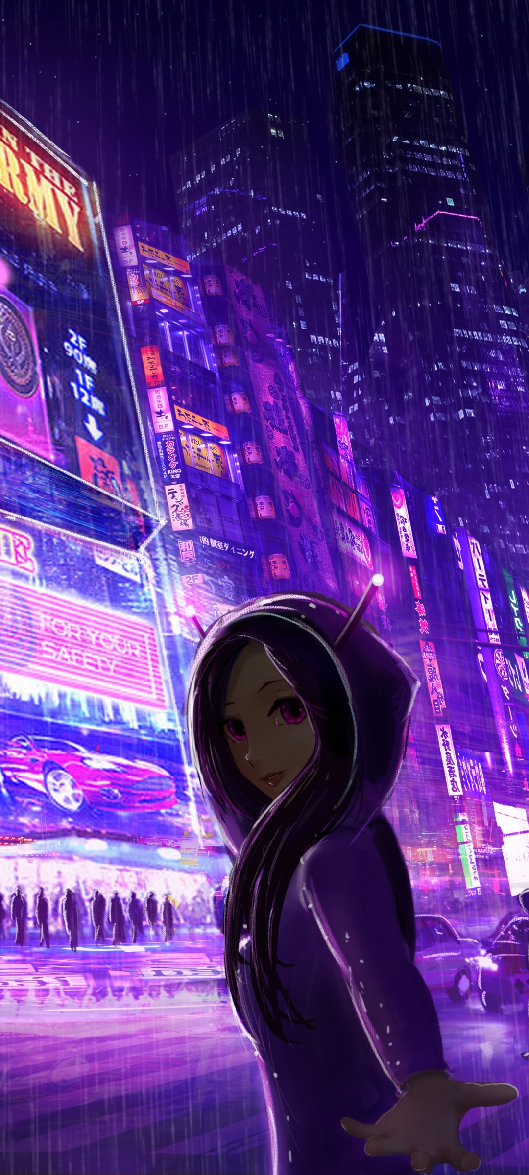 Download mobile wallpaper Anime, City for free.