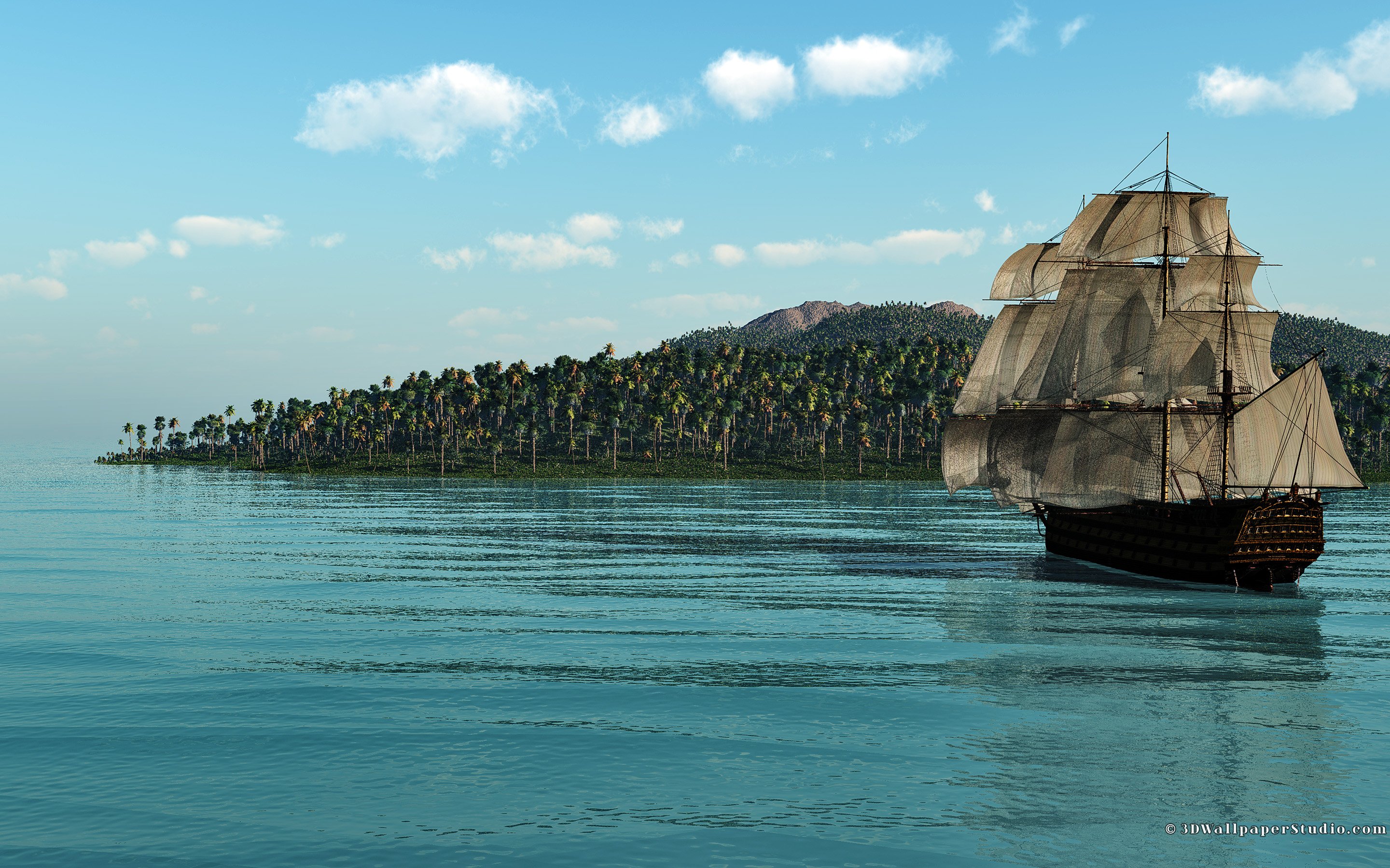 Free download wallpaper Fantasy, Ship on your PC desktop