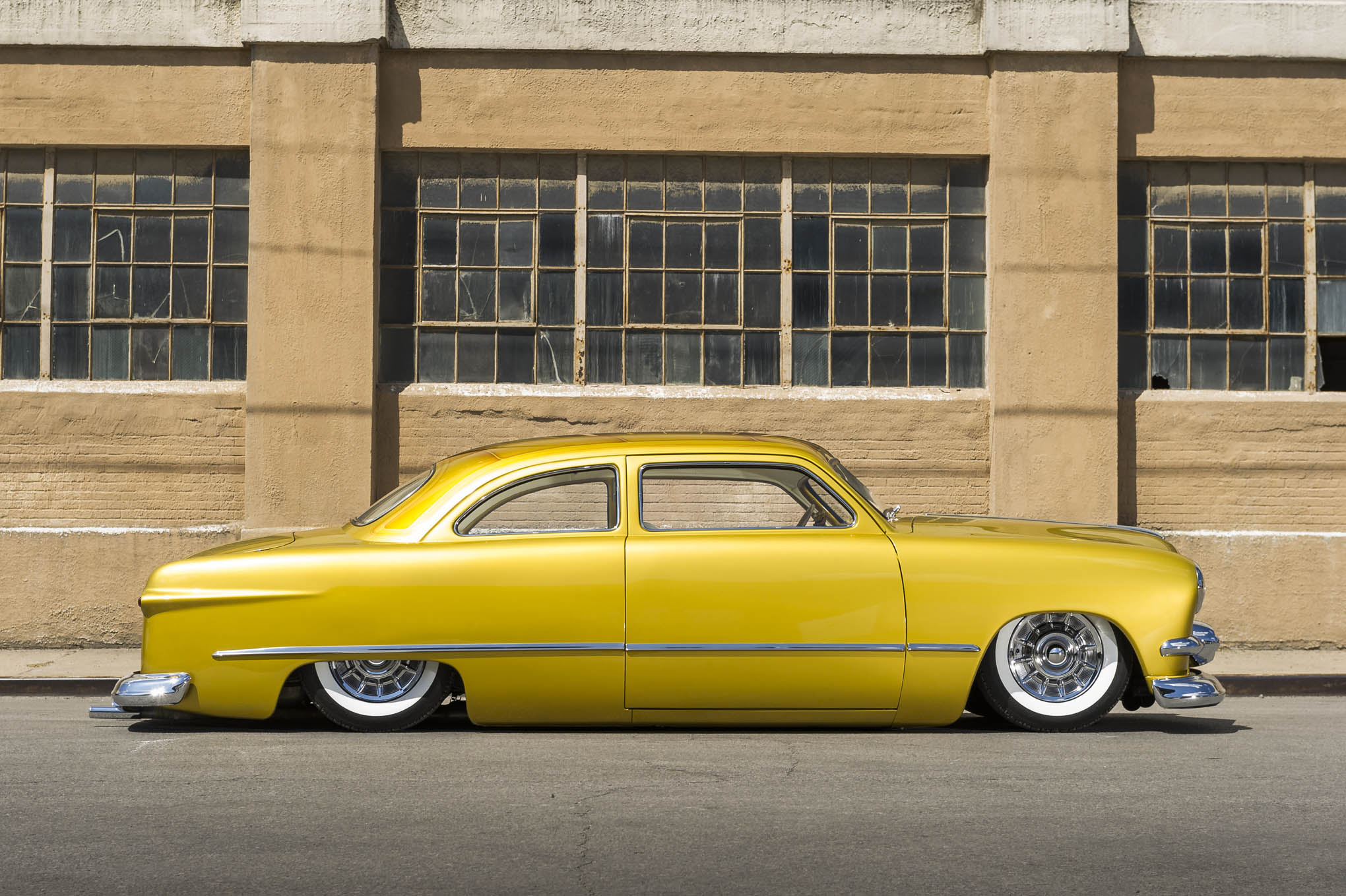 Download mobile wallpaper Lowrider, Vehicles, Hot Rod, 1951 Ford Custom, Ford Custom for free.