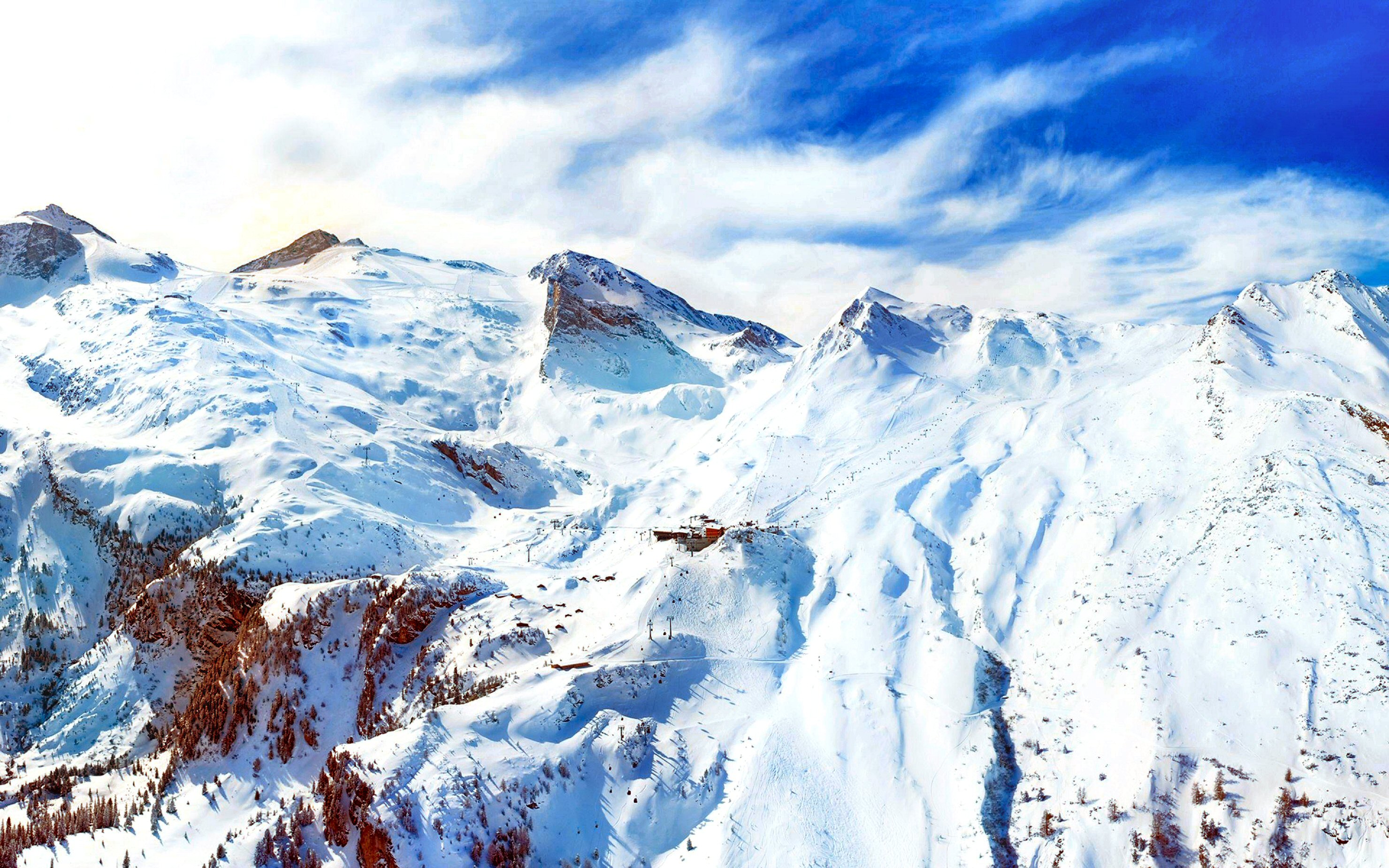 Téléchargez gratuitement l'image Montagne, Nuage, L'hiver, Terre/nature sur le bureau de votre PC