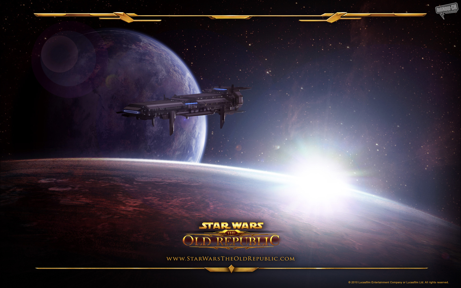 Download mobile wallpaper Star Wars: The Old Republic, Spaceship, Planet, Star Wars, Space, Video Game for free.