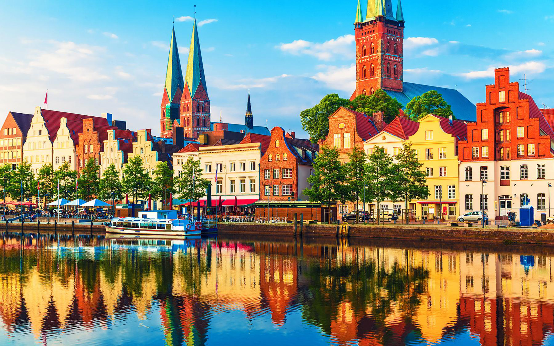 Laden Sie das Städte, Deutschland, Lübeck, Menschengemacht, Großstadt-Bild kostenlos auf Ihren PC-Desktop herunter