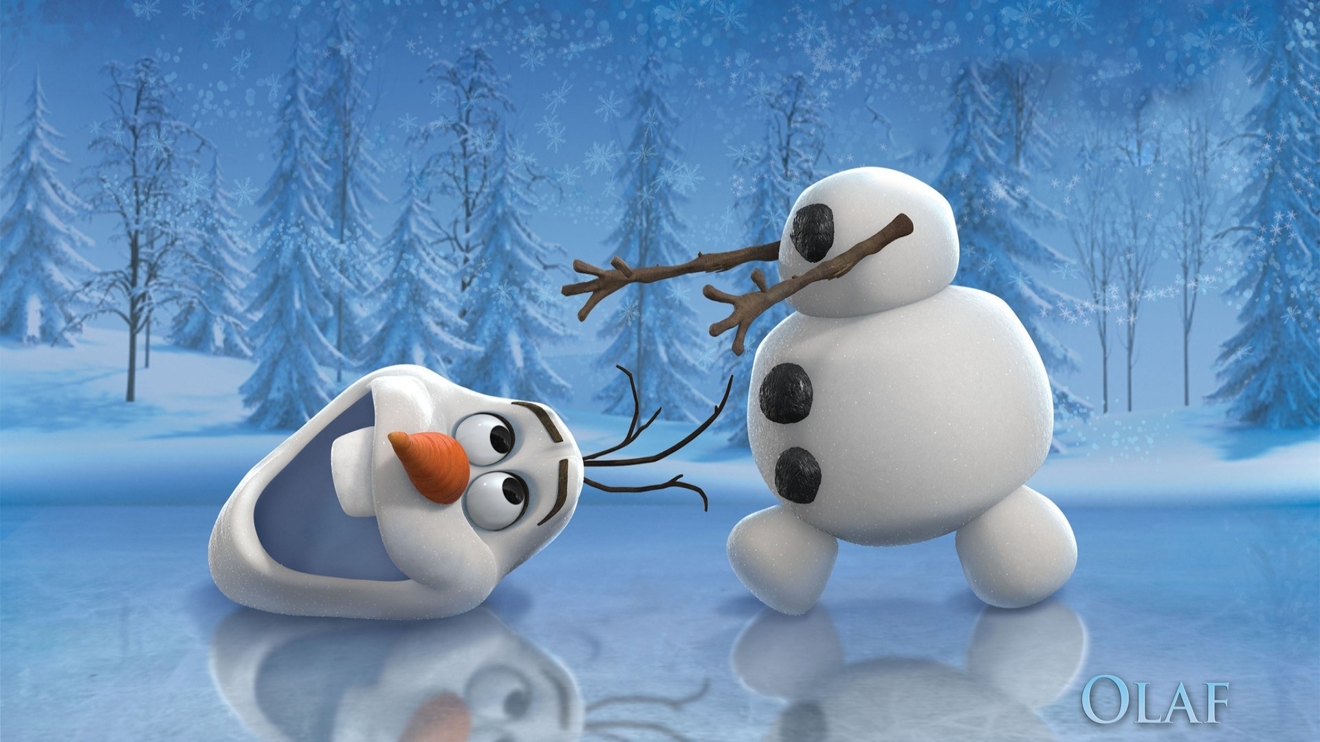 Baixar papel de parede para celular de Inverno, Neve, Boneco De Neve, Humor, Filme, Frozen Uma Aventura Congelante, Disney, Congelado (Filme), Olaf (Congelado) gratuito.