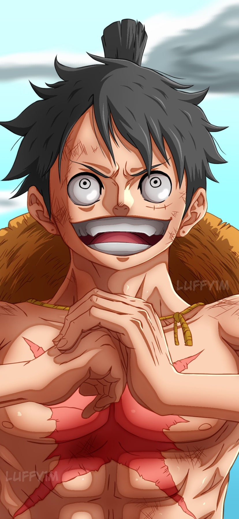 Download mobile wallpaper Monkey D Luffy, One Piece, Anime for free.