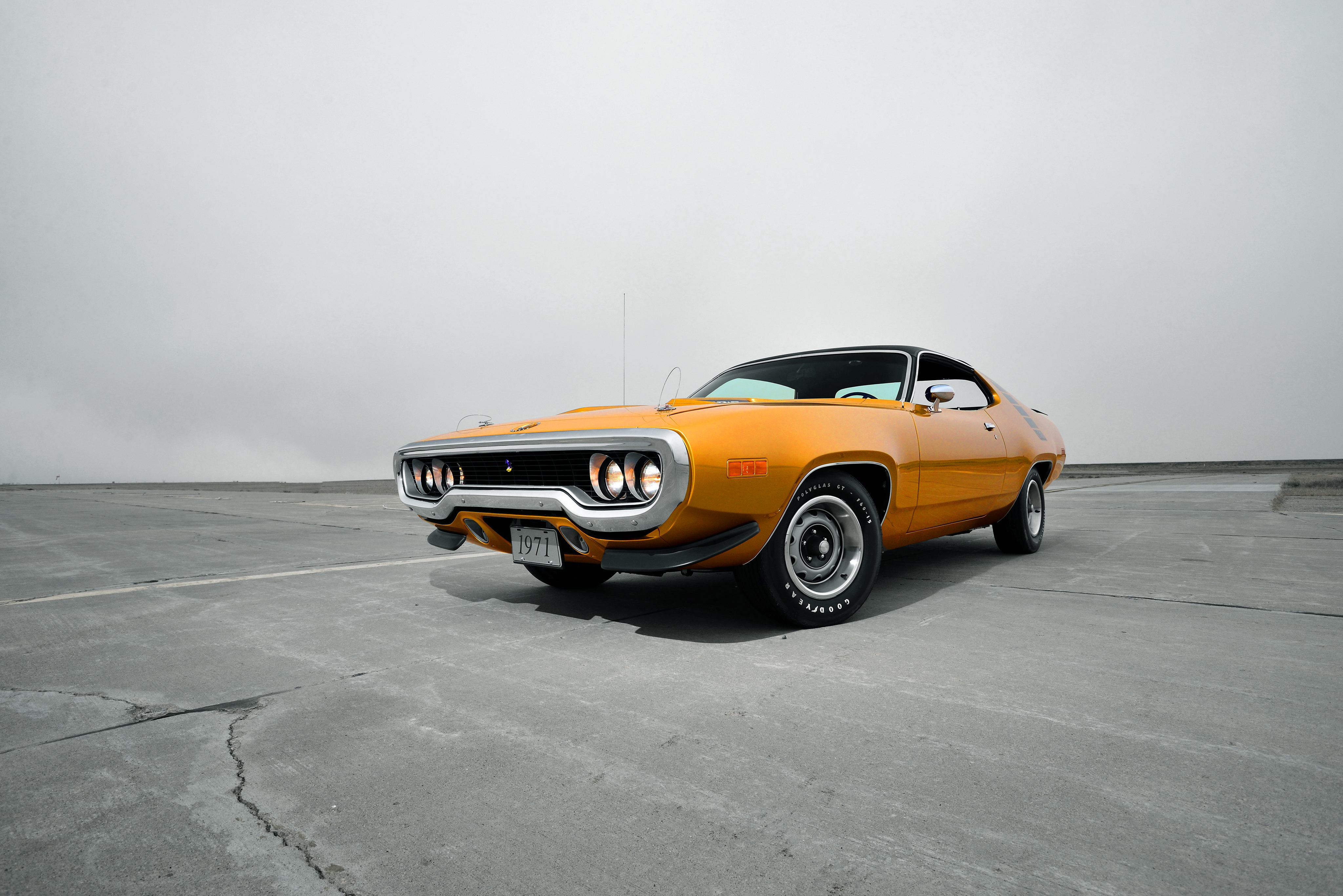 front view, plymouth, cars, road runner, 1971