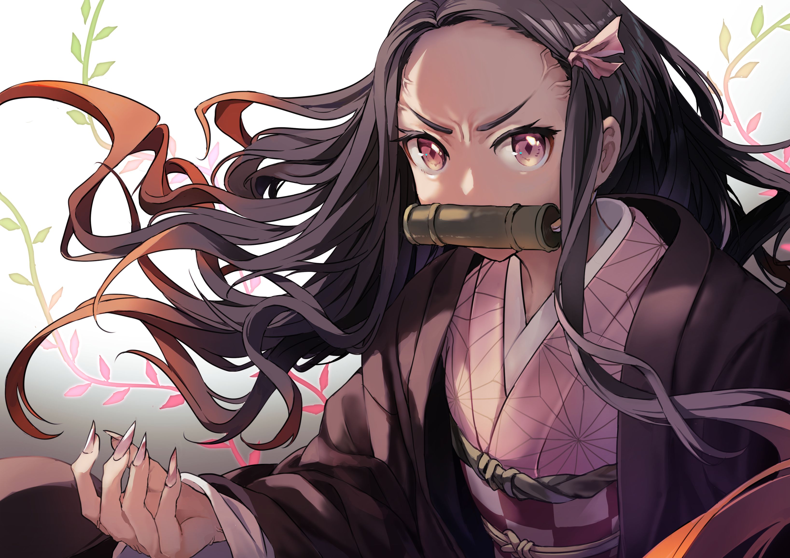 Laden Sie das Animes, Nezuko Kamado, Demon Slayer-Bild kostenlos auf Ihren PC-Desktop herunter