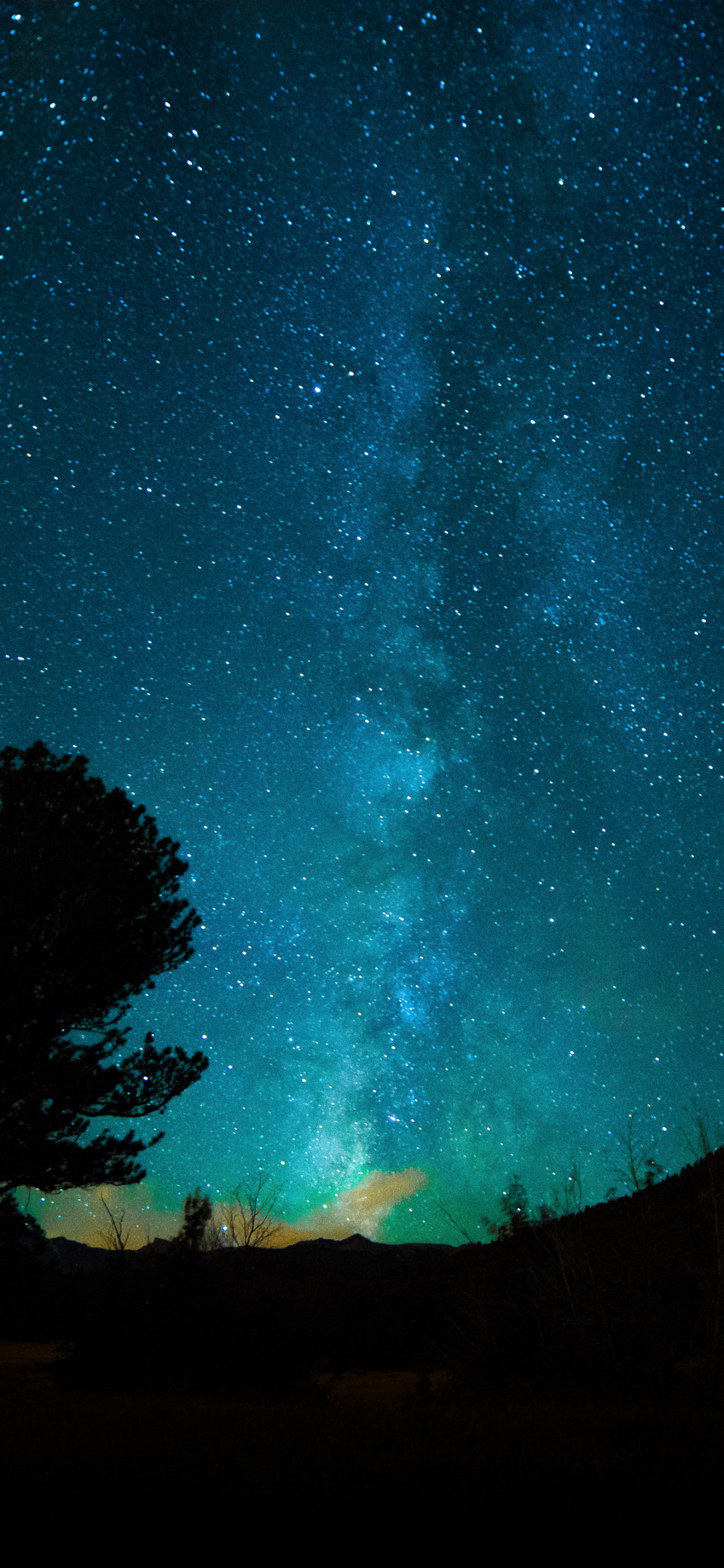 Download mobile wallpaper Nature, Stars, Night, Starry Sky, Milky Way, Sci Fi for free.