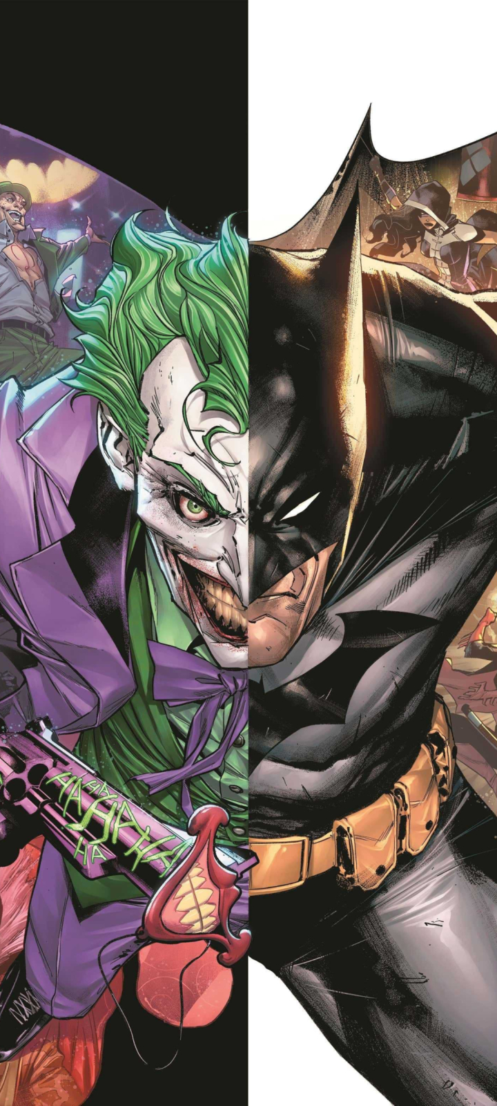 Download mobile wallpaper Batman, Joker, Comics, Huntress (Dc Comics), Riddler (Dc Comics) for free.