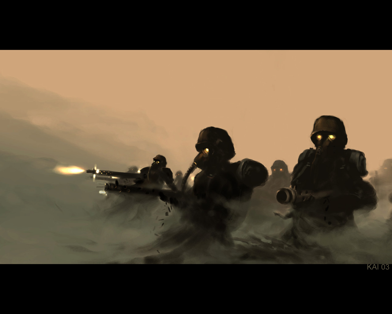 Free download wallpaper Warrior, Sci Fi, Military, Gun on your PC desktop