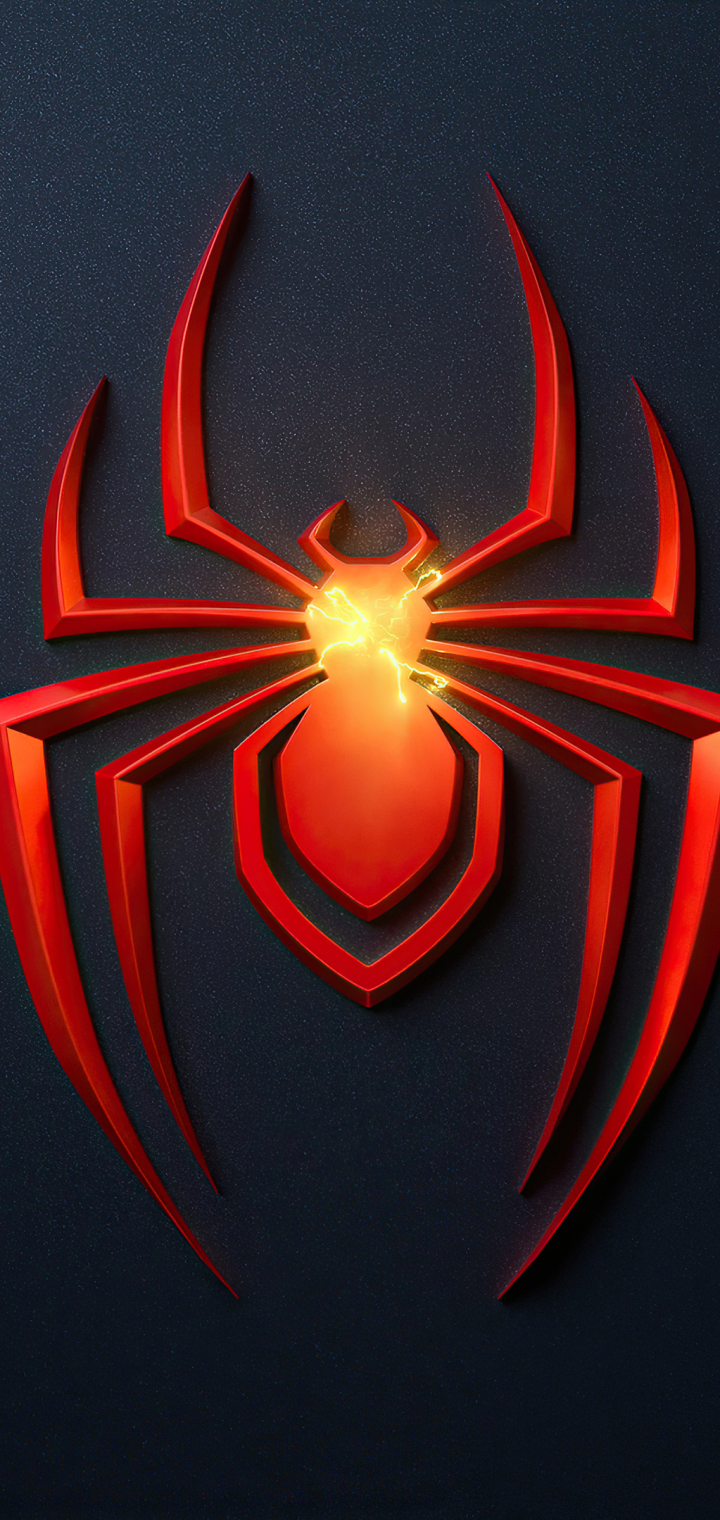 Descarga gratuita de fondo de pantalla para móvil de Logo, Videojuego, Spider Man De Marvel: Miles Morales, Spiderman: Miles Morales.