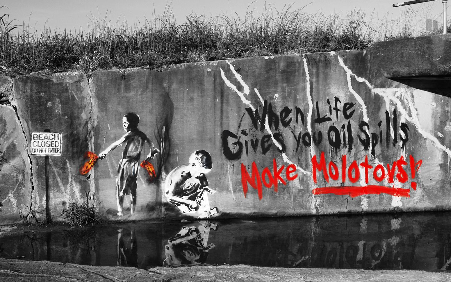 Download mobile wallpaper Dark, Graffiti, Anarchy for free.