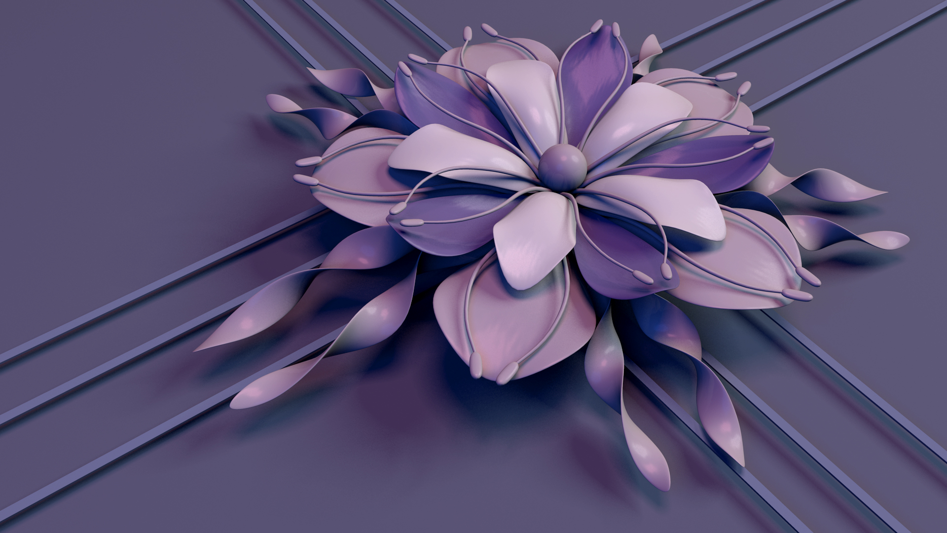 Download mobile wallpaper Flowers, Flower, Purple, Artistic for free.