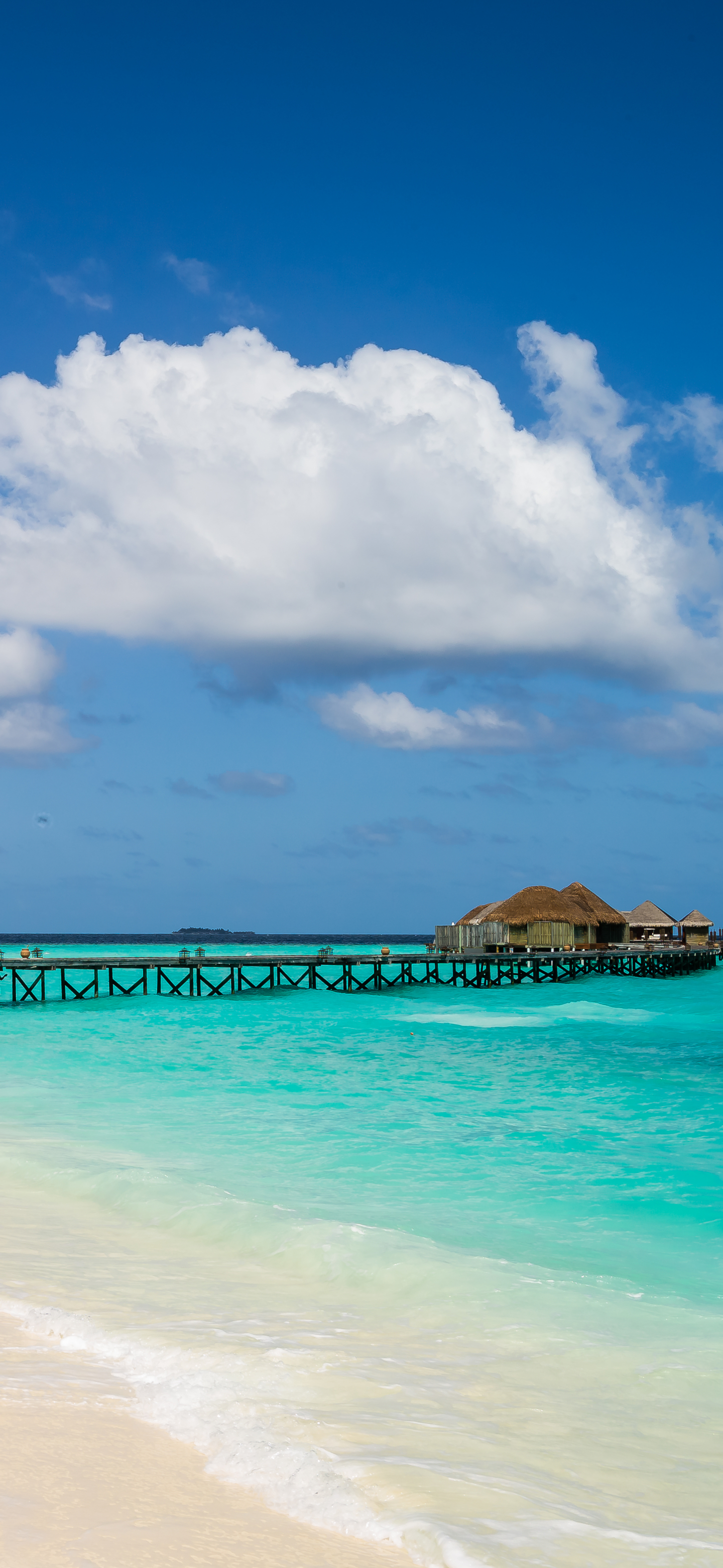 Download mobile wallpaper Pier, Maldives, Man Made, Constance Halaveli Resort for free.