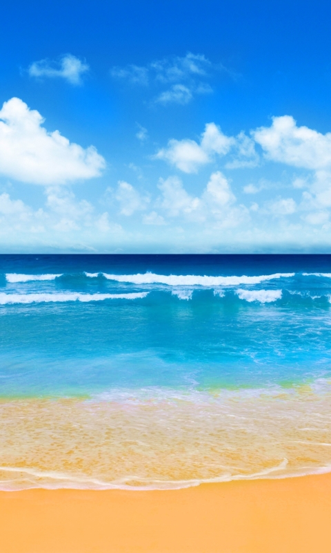 Download mobile wallpaper Beach, Summer, Horizon, Earth for free.