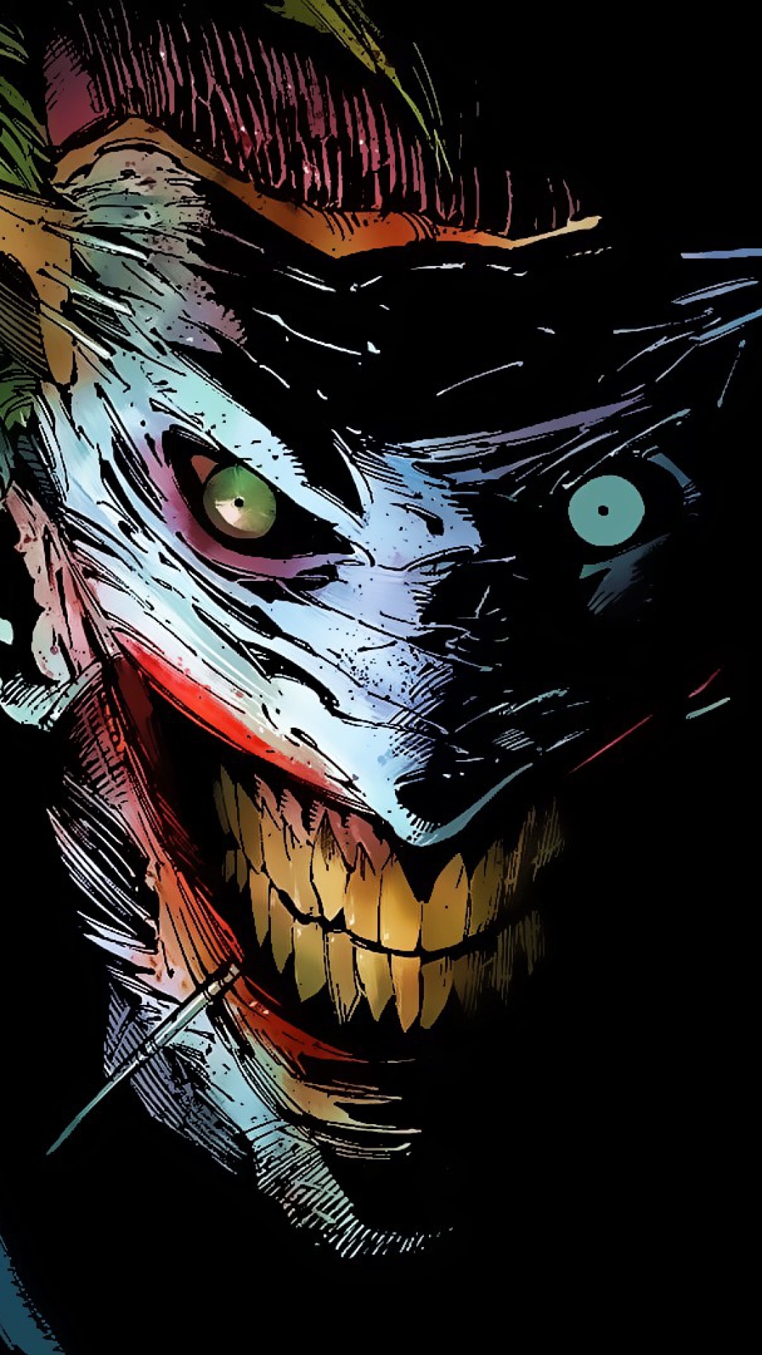 Baixar papel de parede para celular de Coringa, Escuro, Escuridão, Arrepiante, Assustador, História Em Quadrinhos, Dc Comics gratuito.