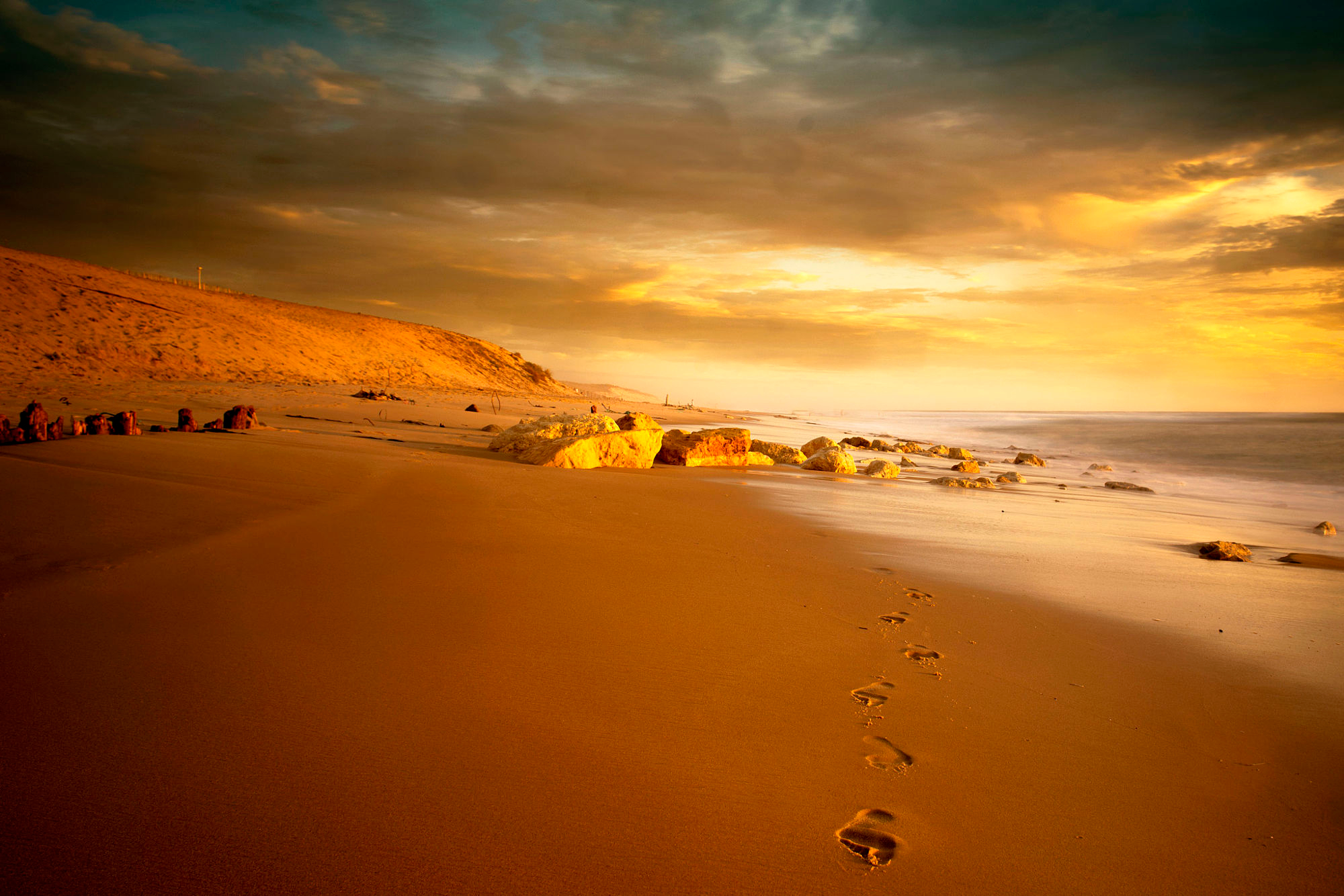 Laden Sie das Strand, Horizont, Sonnenuntergang, Erde/natur-Bild kostenlos auf Ihren PC-Desktop herunter