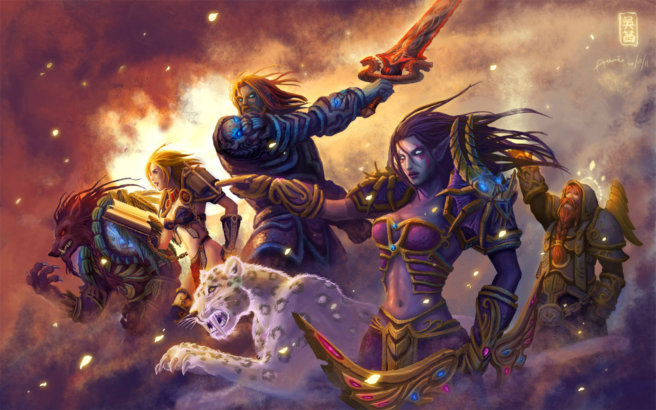 Téléchargez des papiers peints mobile World Of Warcraft, Warcraft, Fantaisie, Guerrier, Jeux Vidéo gratuitement.