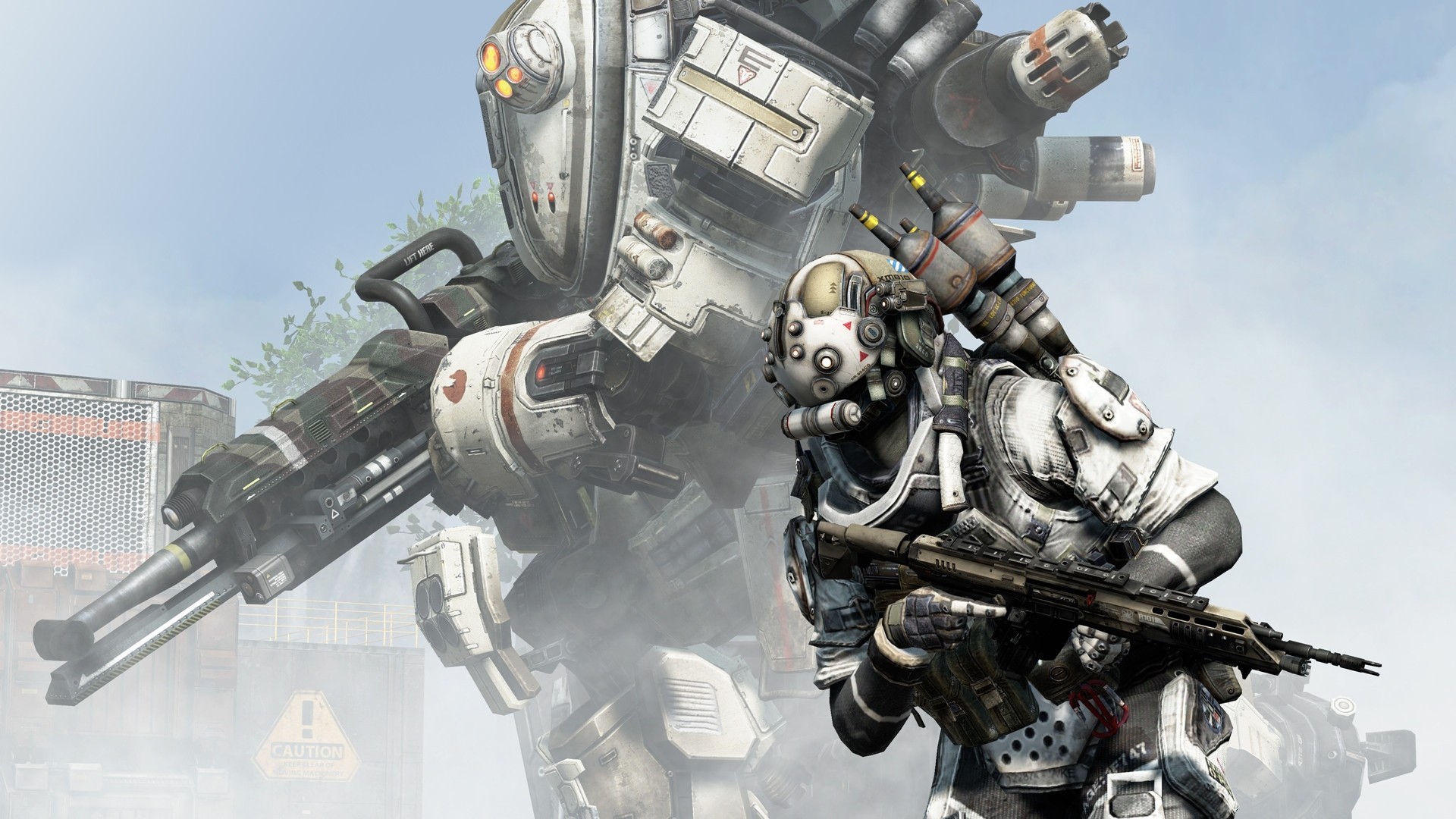 titanfall, soldier, titanfall 2, video game, robot, weapon
