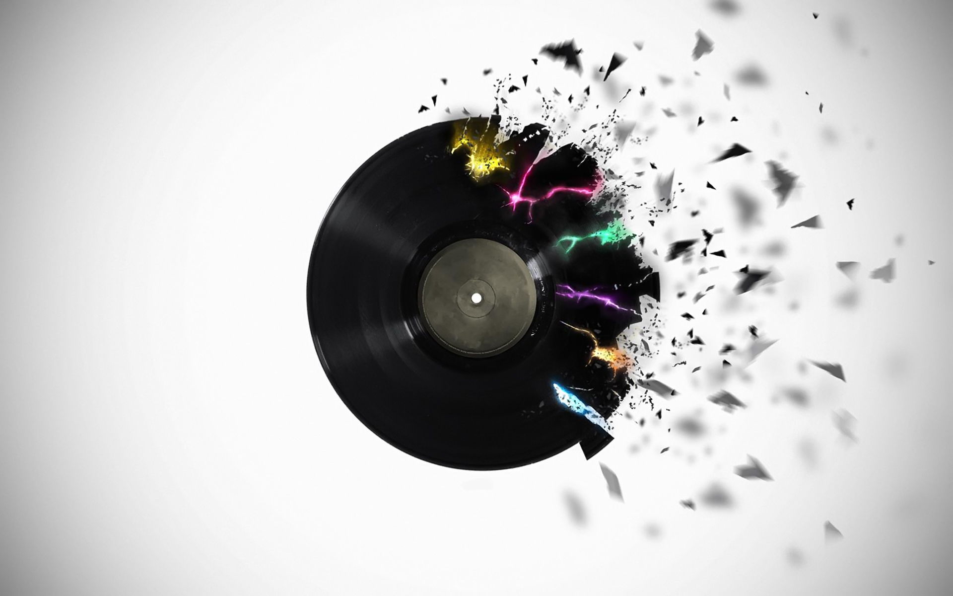 Download mobile wallpaper Music, Colors, Record for free.