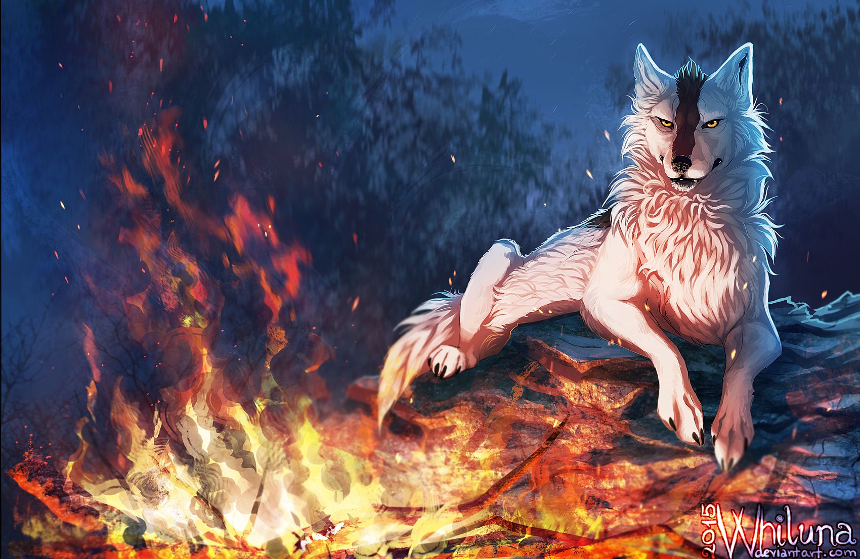 Download mobile wallpaper Fantasy, Wolf, Fantasy Animals for free.