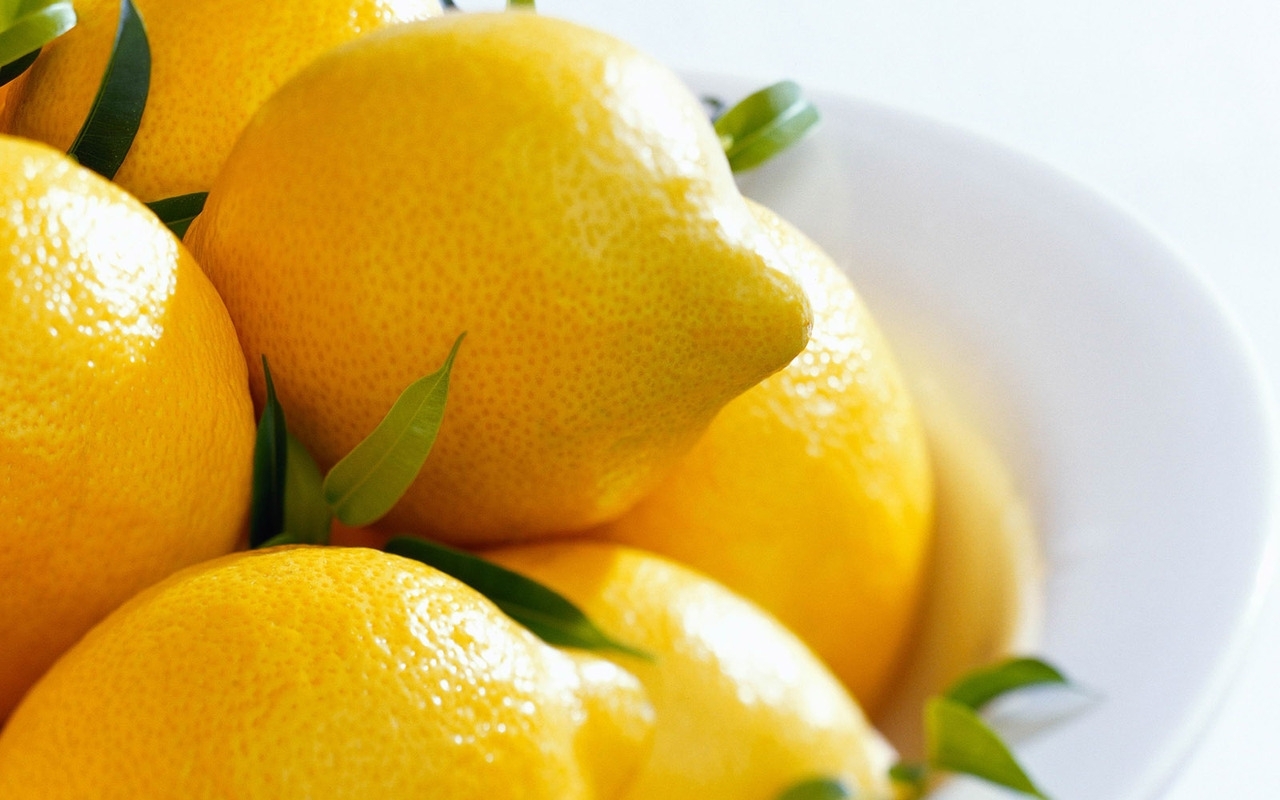 fruits, food, lemons, yellow HD wallpaper
