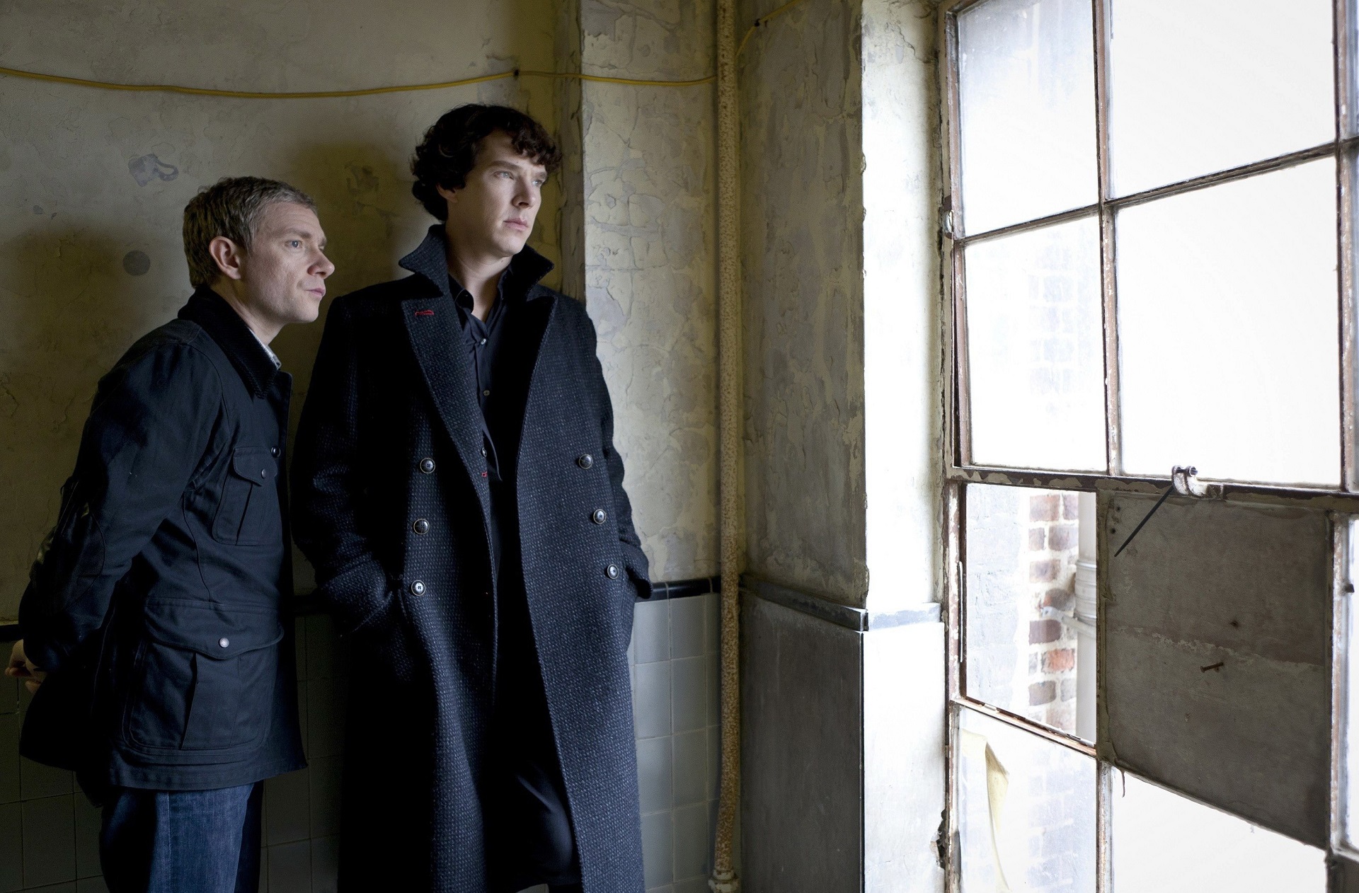 Handy-Wallpaper Sherlock, Benedict Cumberbatch, Fernsehserien, Sherlock Holmes, Martin Freimann kostenlos herunterladen.