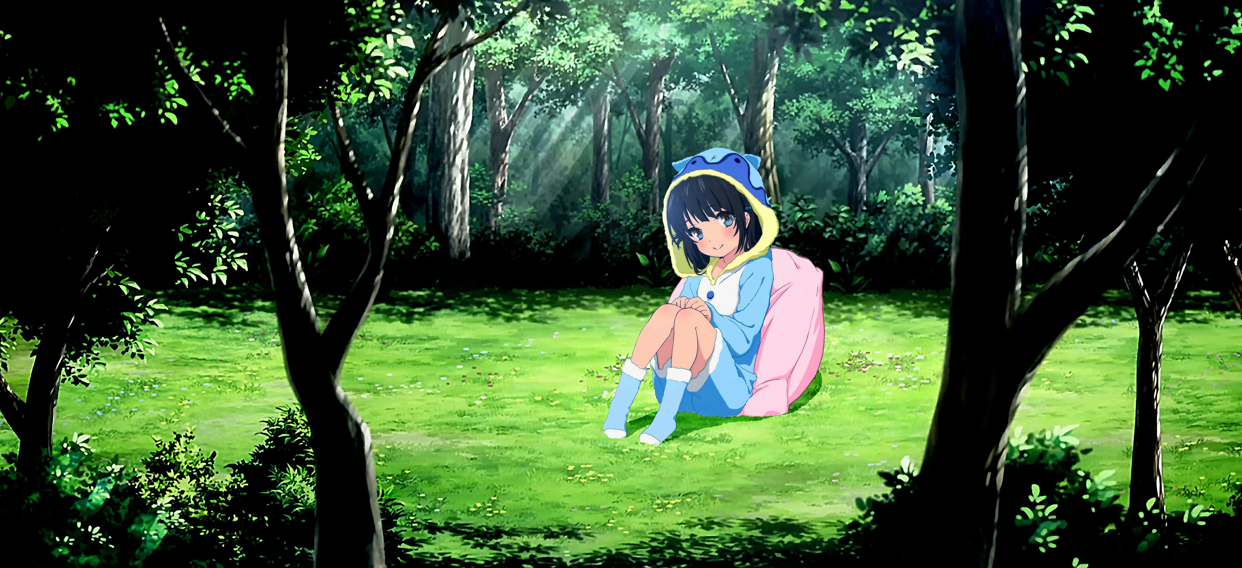 Download mobile wallpaper Anime, Forest, Greenery, Nagi No Asukara, Miuna Shiodome for free.