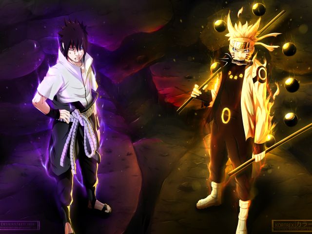 Handy-Wallpaper Naruto, Animes, Sasuke Uchiha, Naruto Uzumaki kostenlos herunterladen.