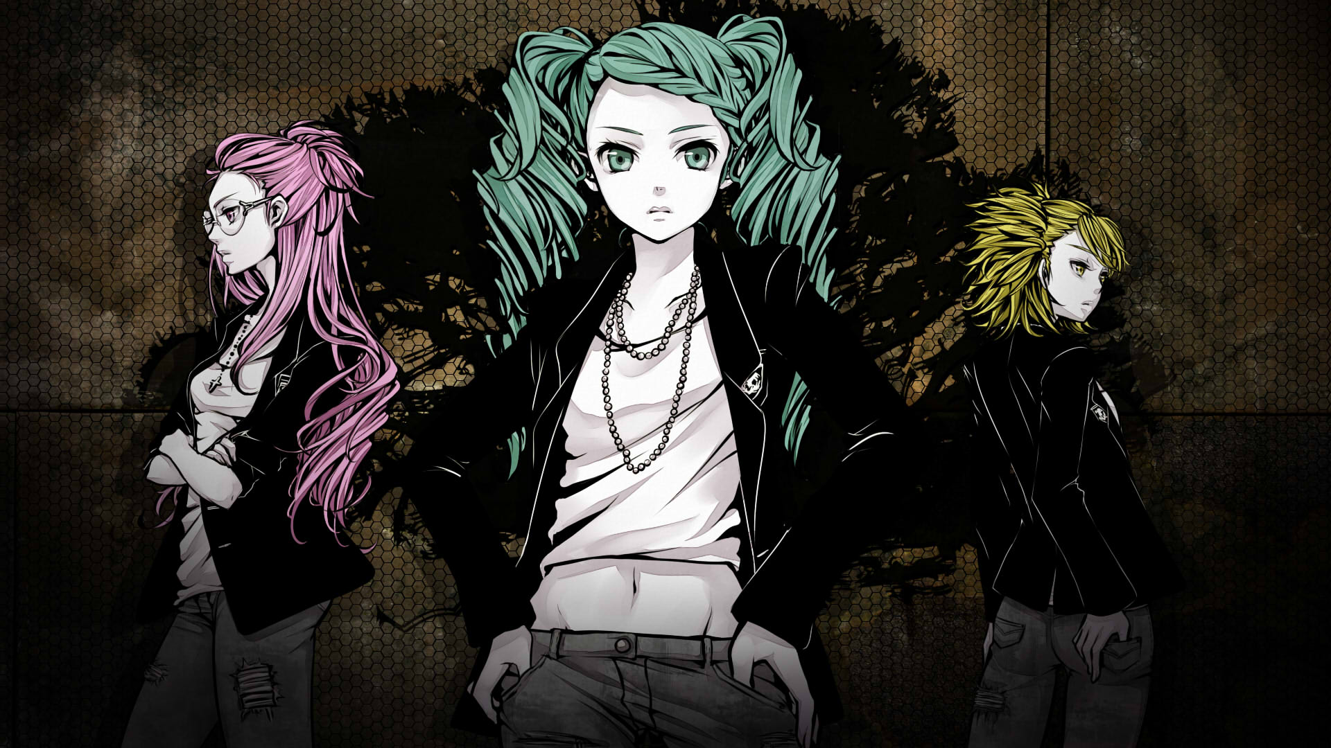 Download mobile wallpaper Anime, Vocaloid, Hatsune Miku, Luka Megurine, Rin Kagamine for free.